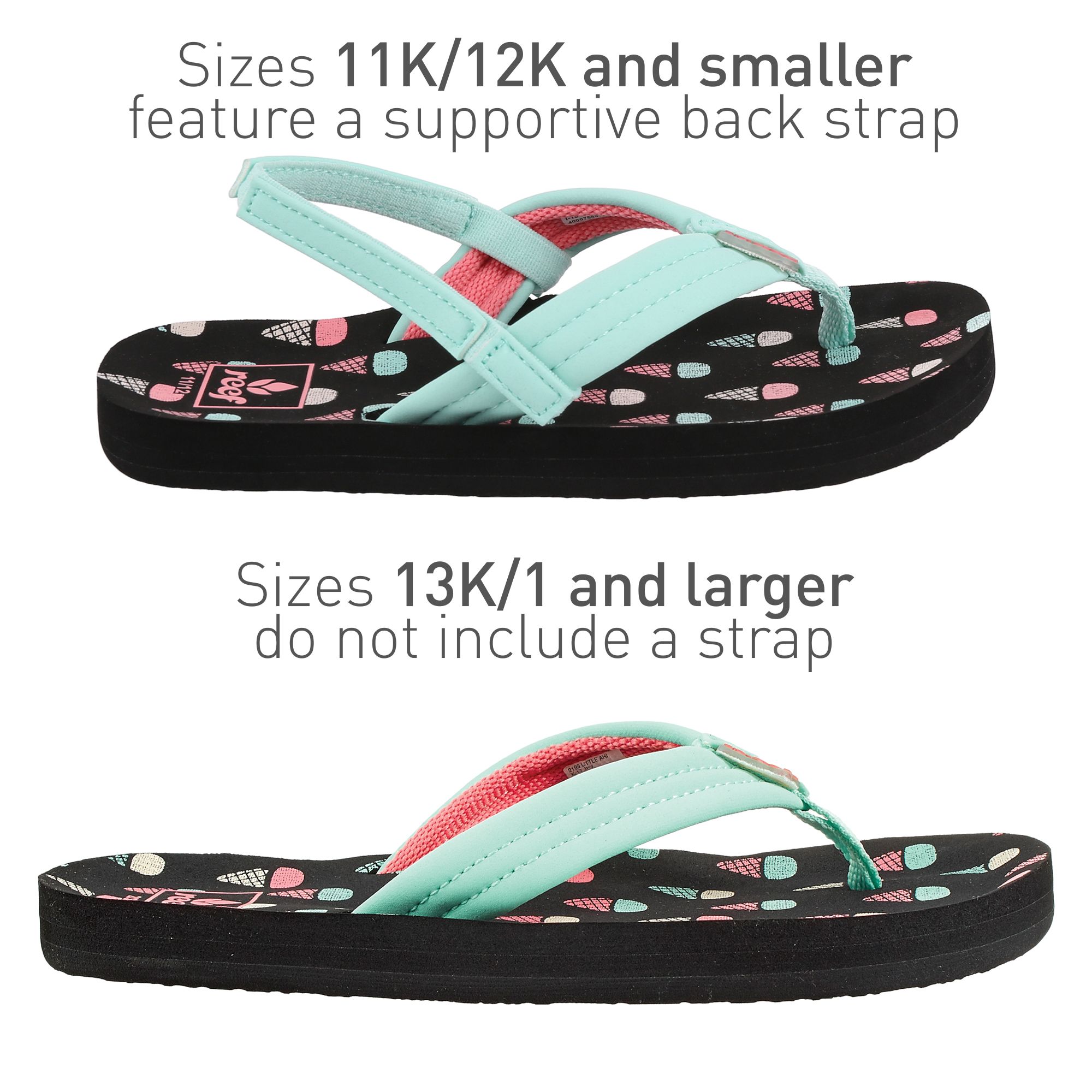 boy flip flops with back strap