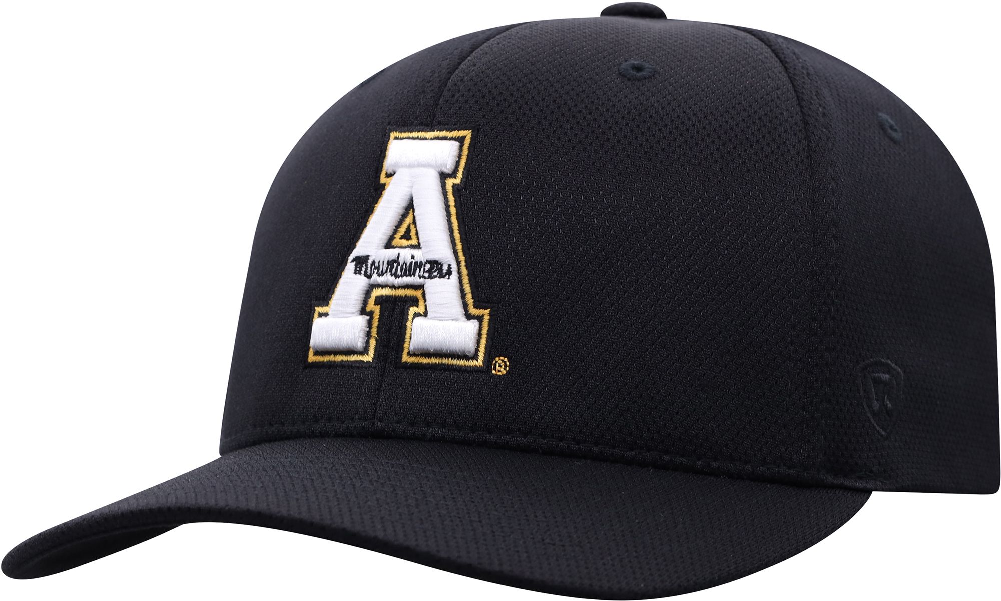 Top of the World Men's Appalachian State Mountaineers Black Reflex Stretch Fit Hat product image
