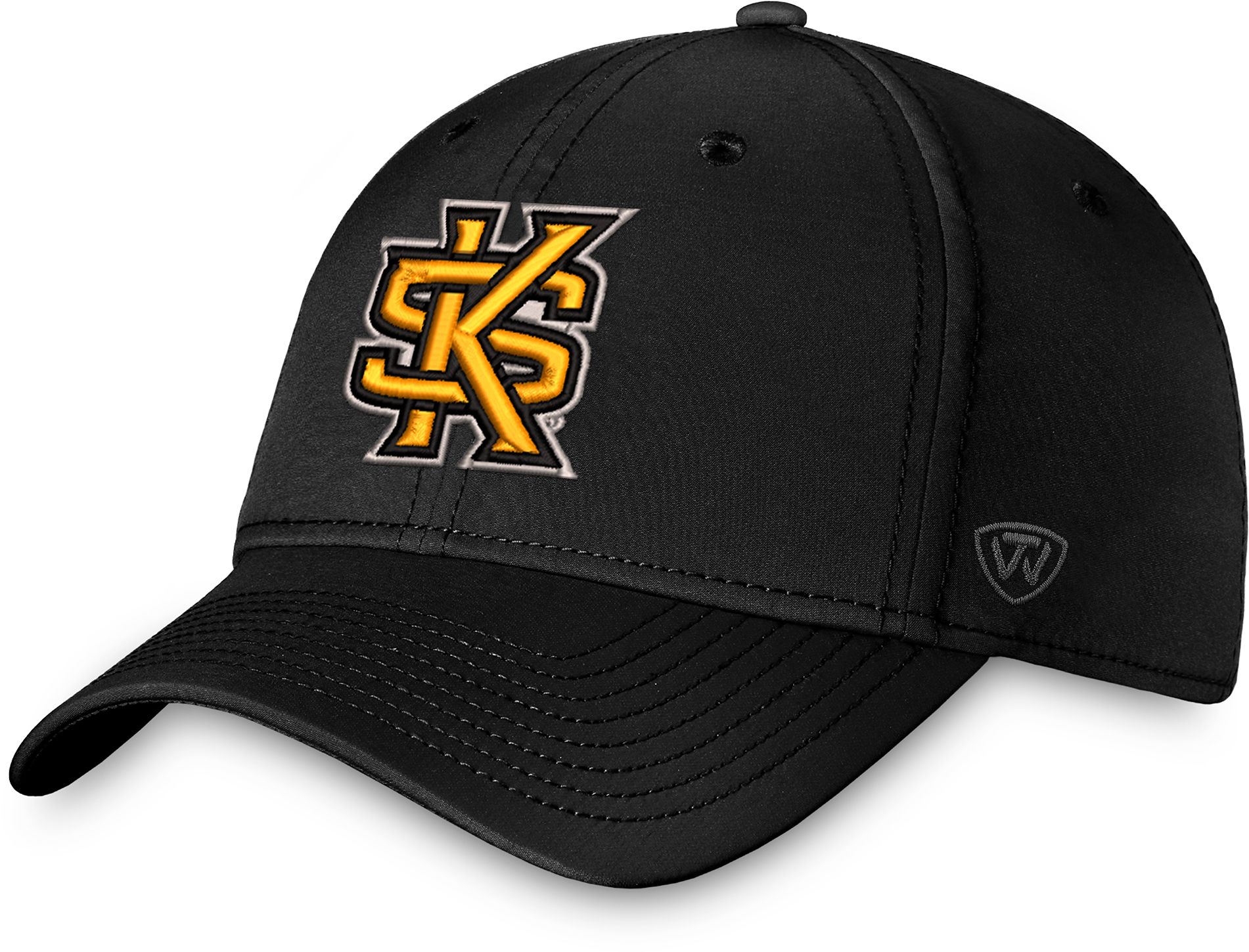 Top of the World Men's Kennesaw State Owls Black Reflex Stretch Fit Hat product image