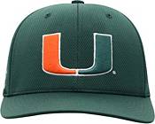 Top of The World Men's Miami Hurricanes Green Reflex Stretch Fit Hat