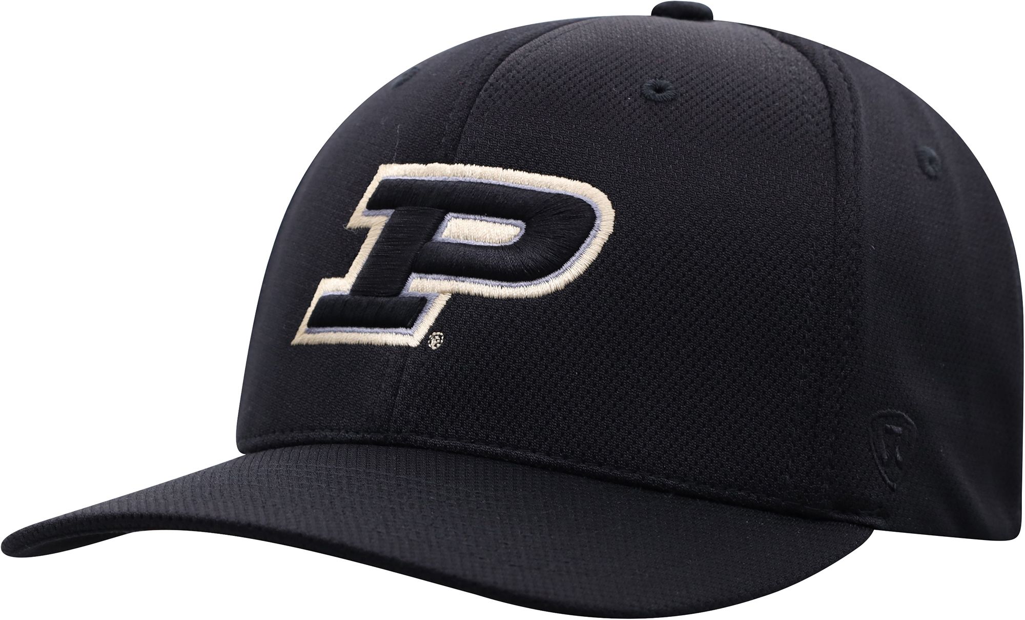 Top of the World Men's Purdue Boilermakers Black Reflex Stretch Fit Hat product image