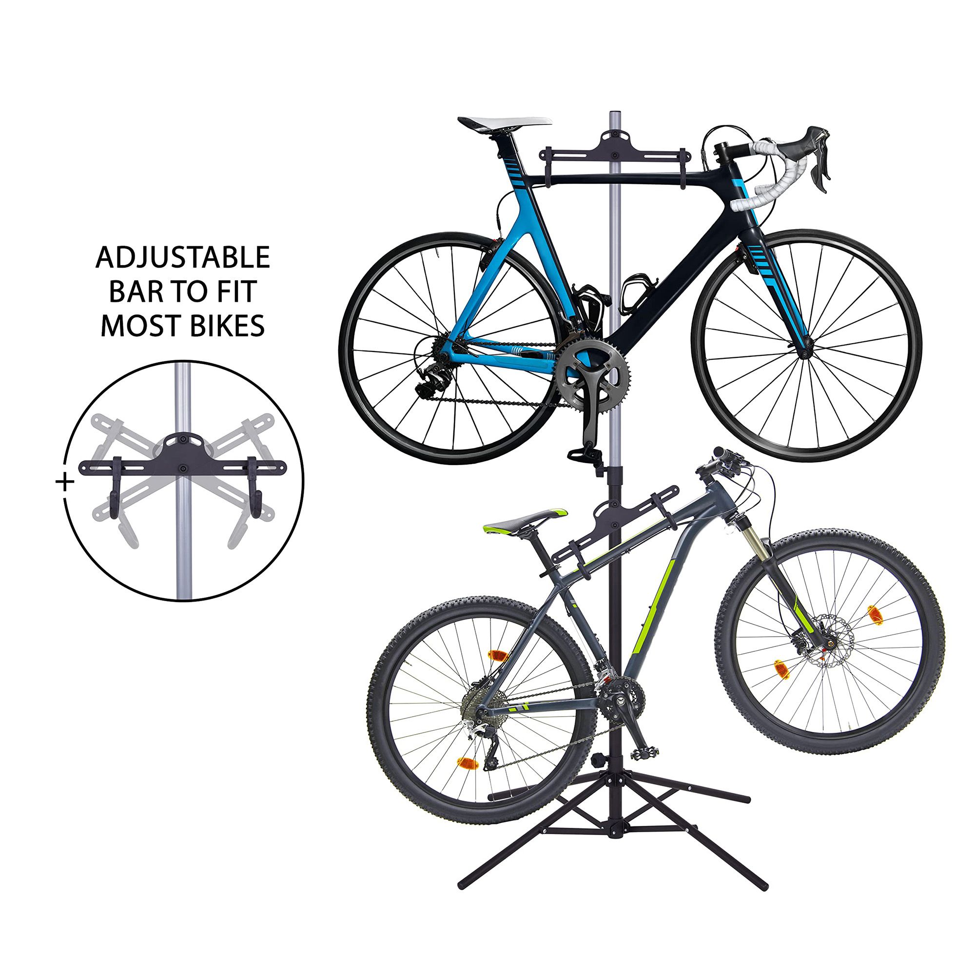 RaxGo Freestanding Dual Bike Garage Rack Publiclands