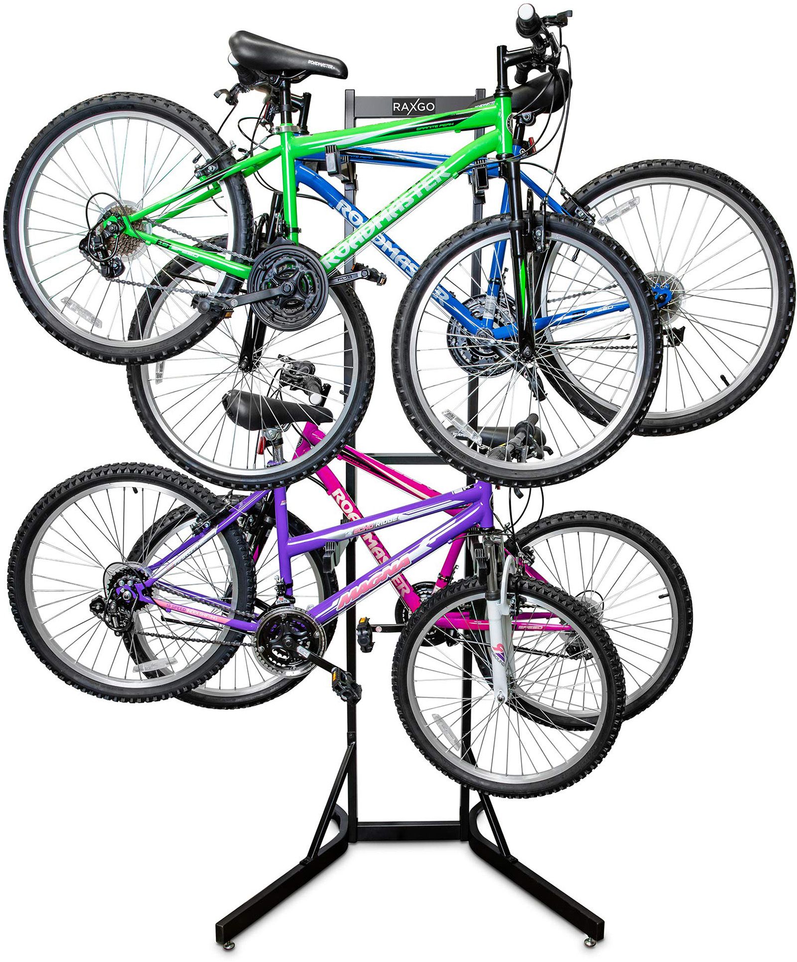 RaxGo Free Standing 4-Bike Garage Rack product image