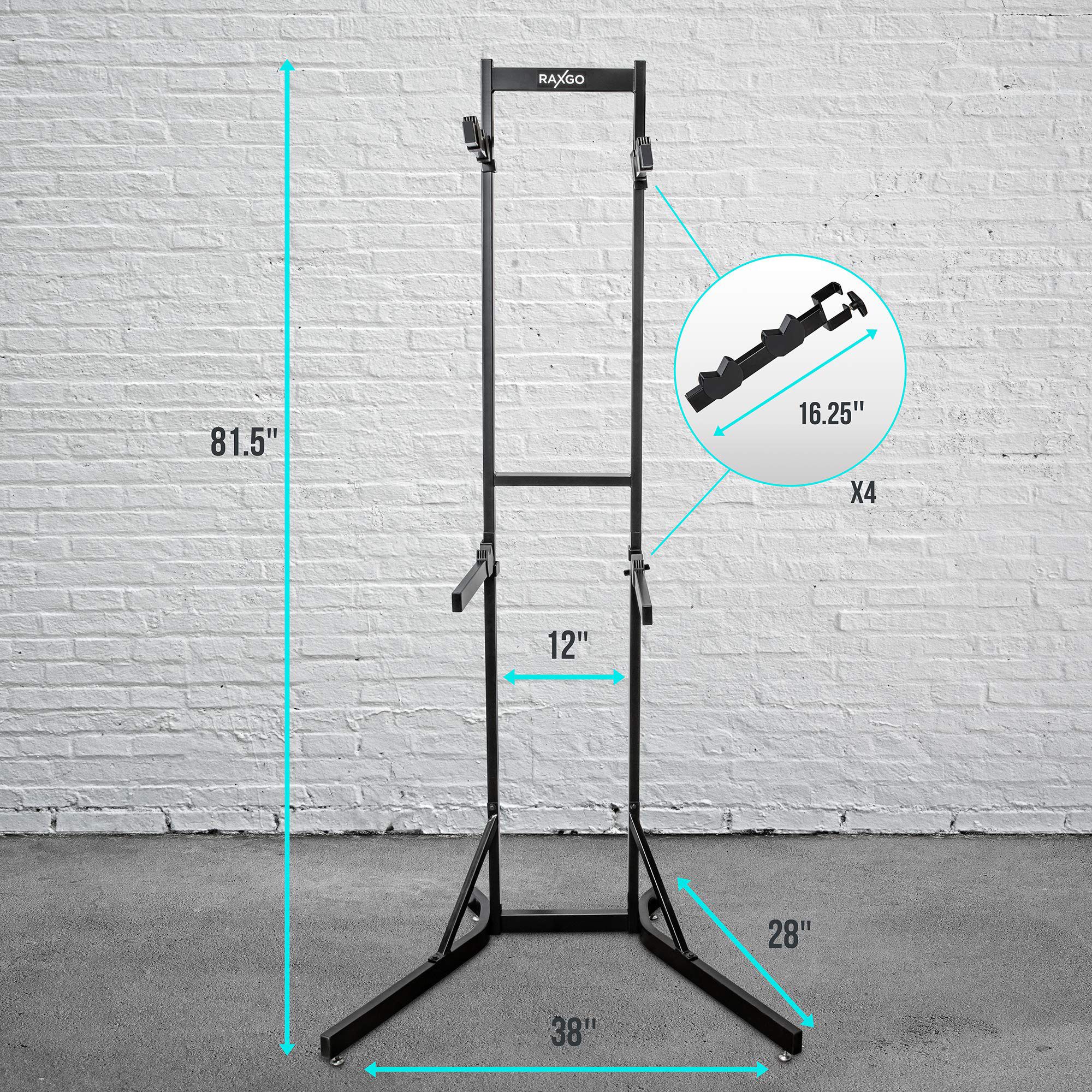 RaxGo Free Standing 4-Bike Garage Rack product image