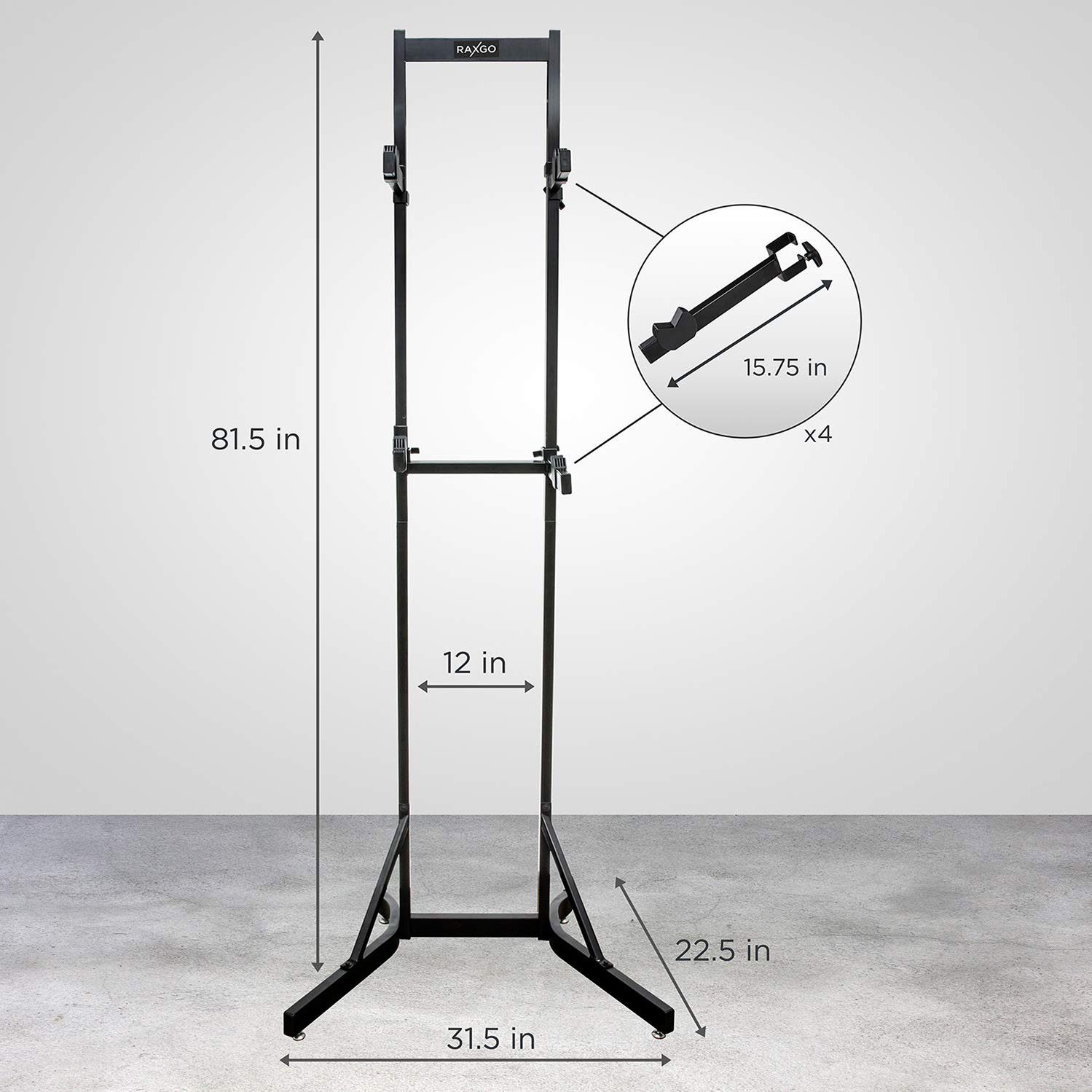 RaxGo Free Standing 2Bike Garage Rack Publiclands