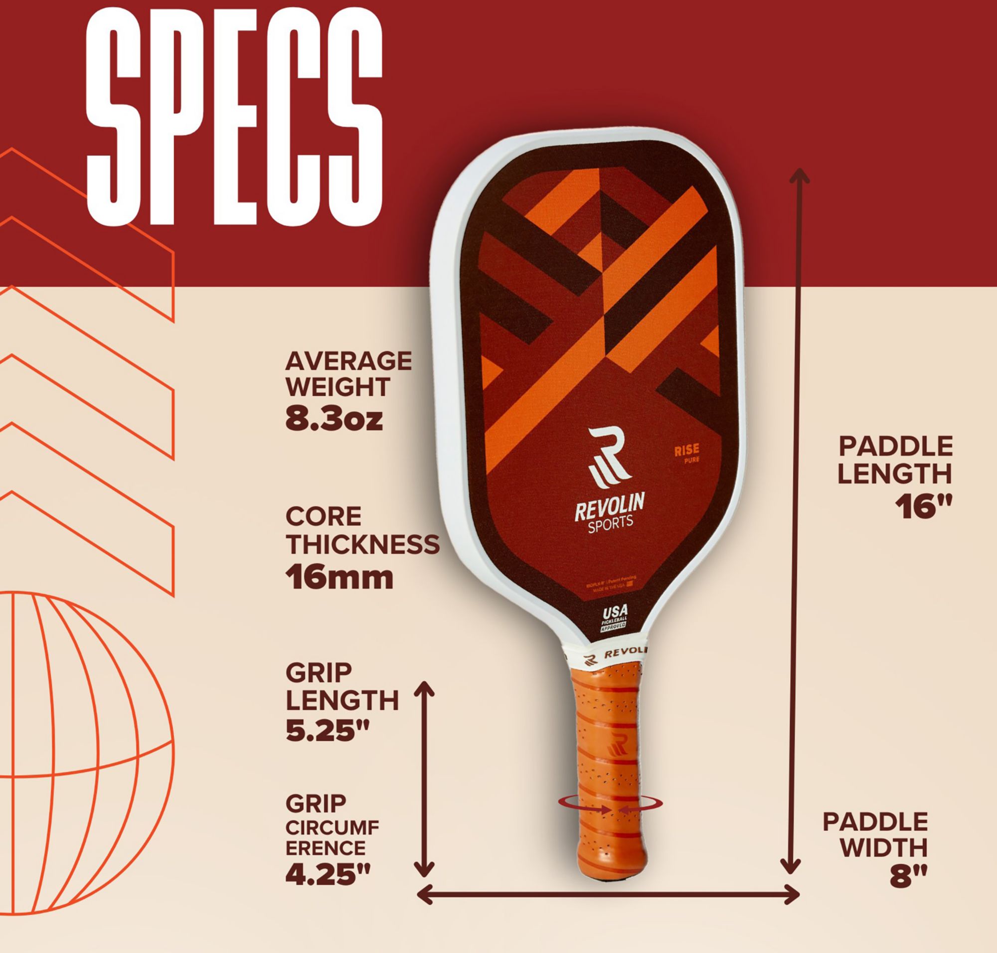 Revolin RISE Pickleball Paddle product image