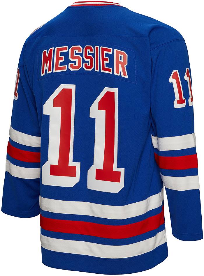 Men's Mitchell & Ness Mark Messier Blue New York Rangers Name