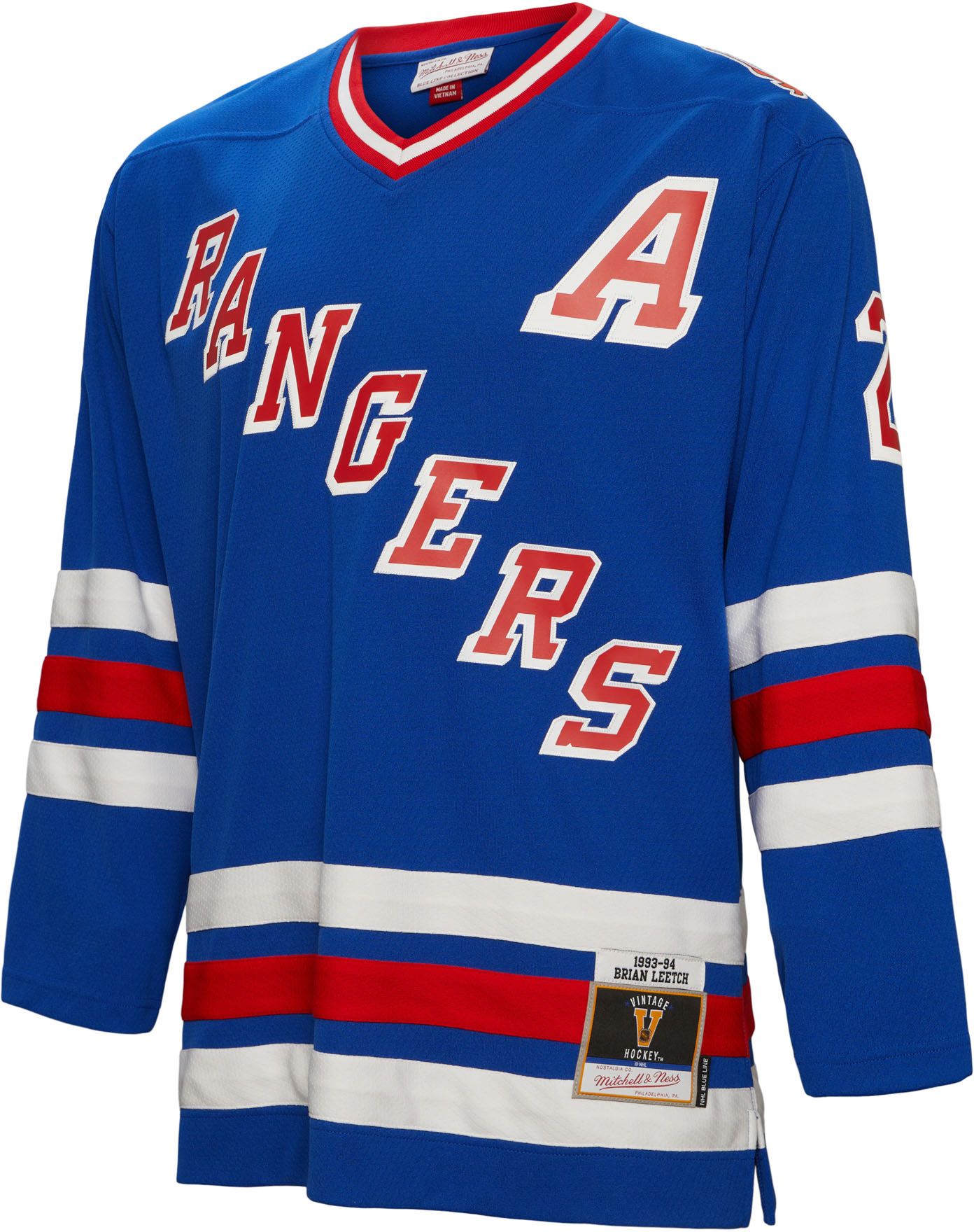 Mitchell & Ness New York Rangers Brian Leetch #2 '93 Blue Line Jersey