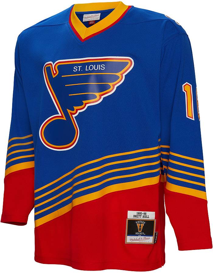 Vintage St Louis Blues Hockey T-shirt Blue Yellow Shirt Screen 