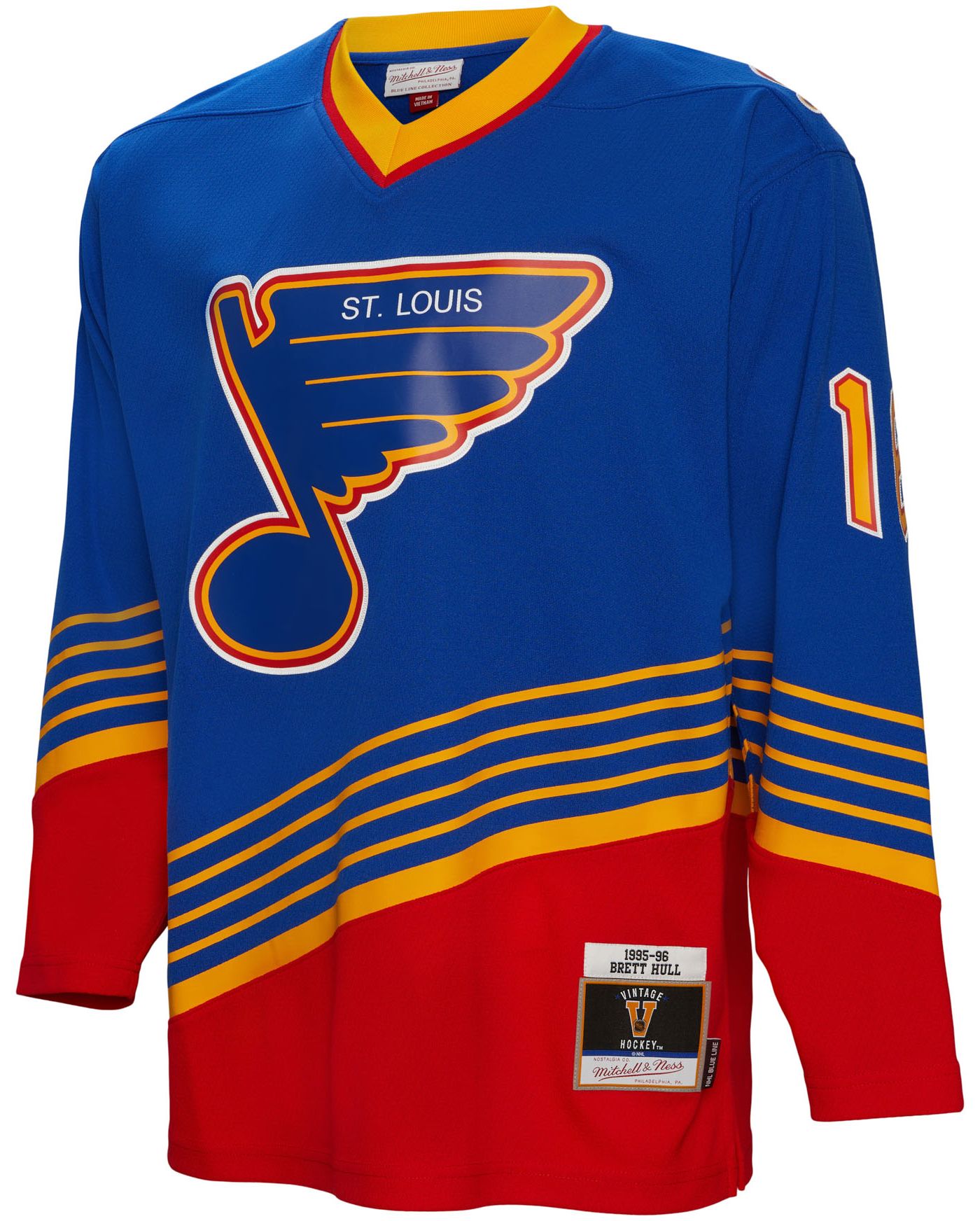 Mitchell Ness Blue Line Brett Hull St. Louis Blues 1995 Jersey