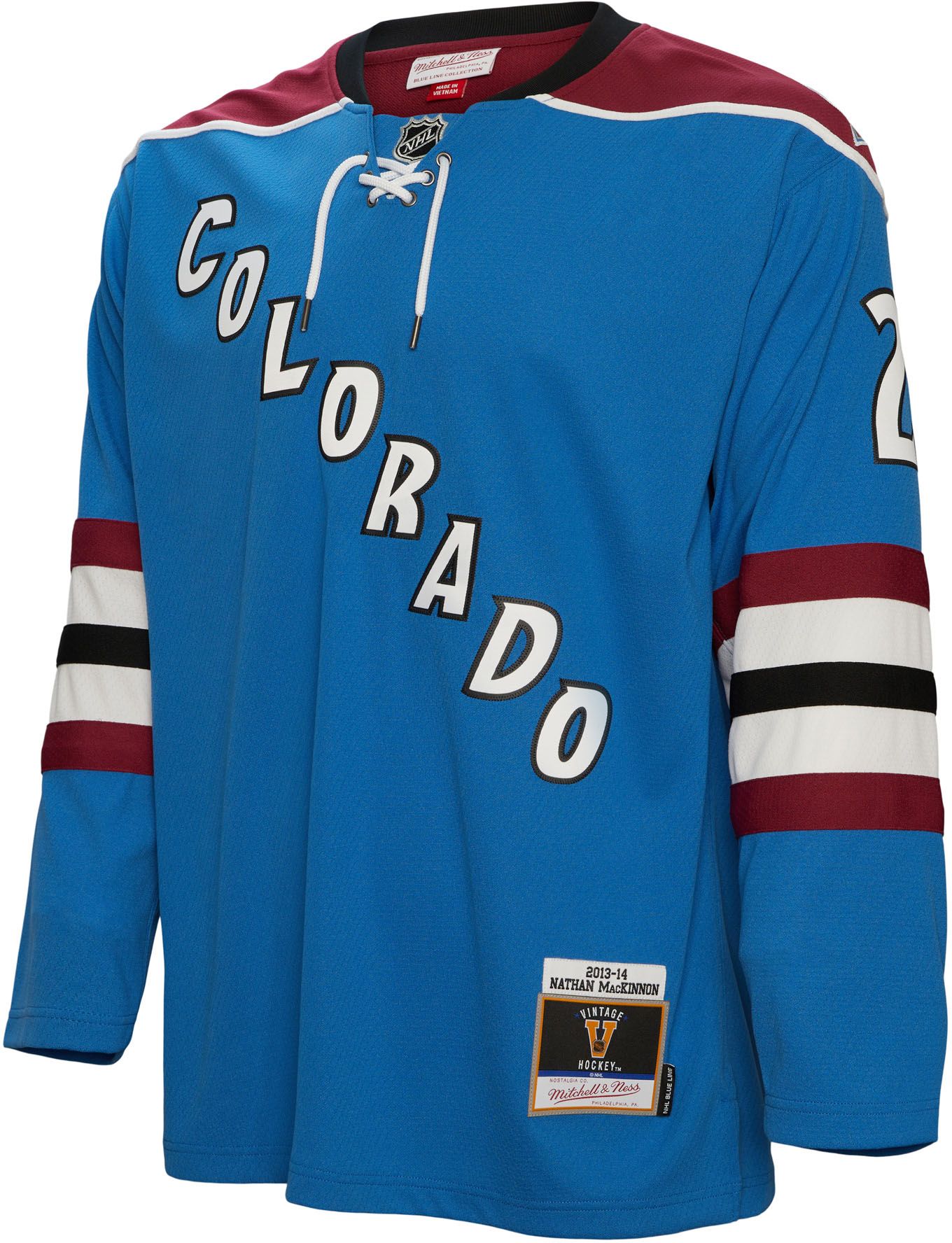 Mitchell & Ness Colorado Avalanche Nathan MacKinnon #29 '13 Blue Line Jersey