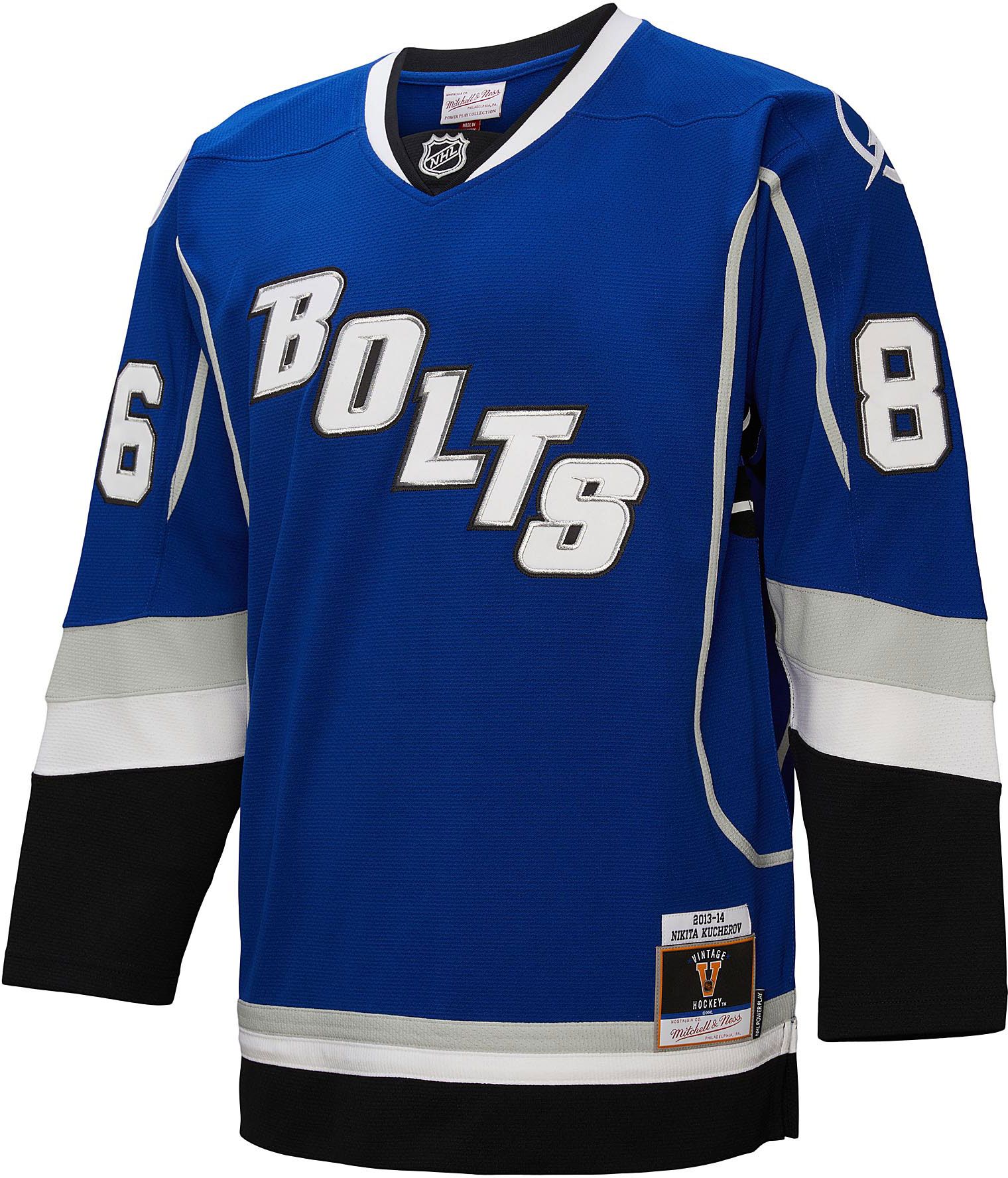 Mitchell & Ness Men's Tampa Bay Lightning Nikita Kucherov #86 Blue Vintage Power Play Jersey product image