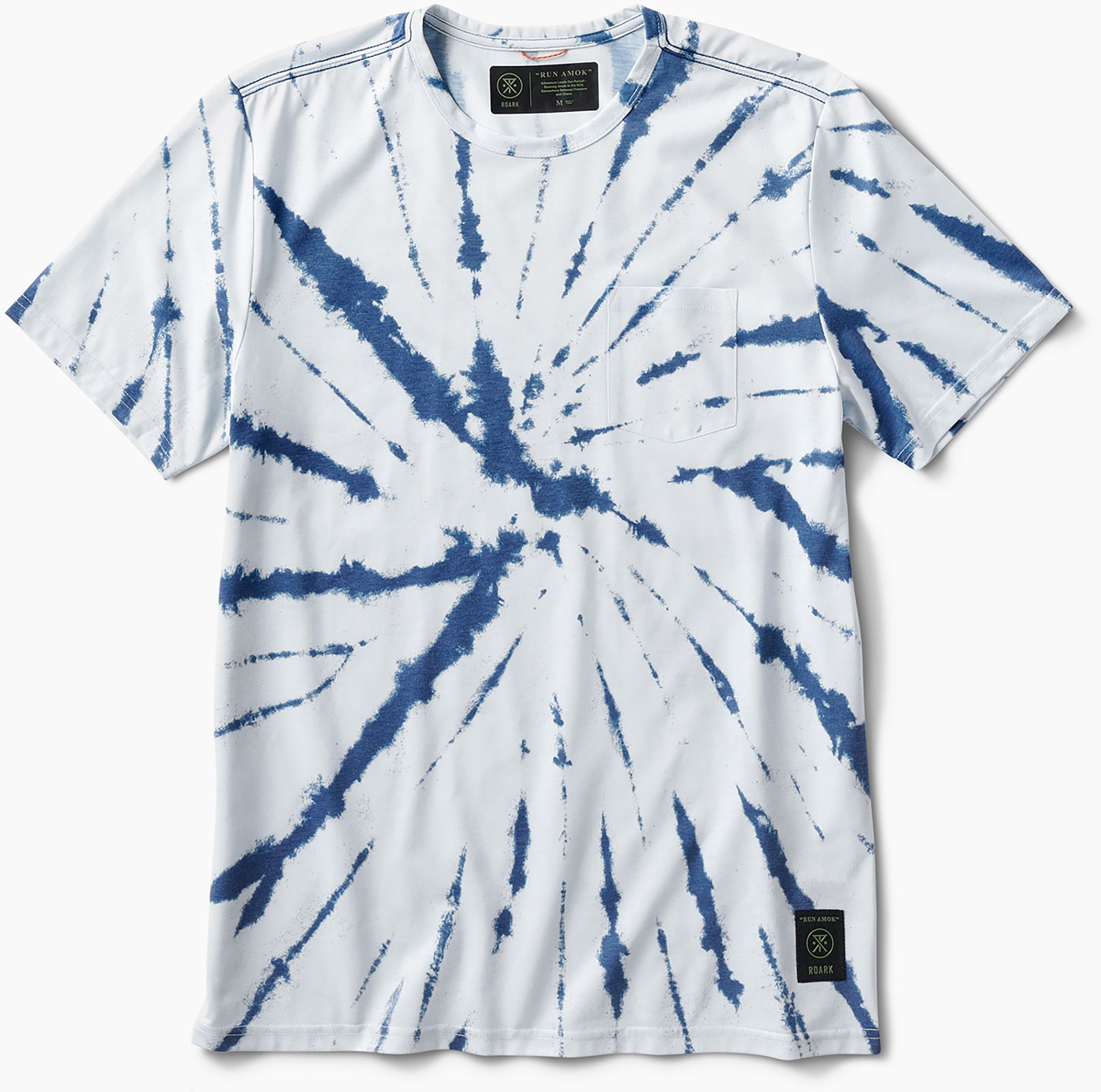 Roark Men's Run Amok Mathis Tie Dye Pocket Short Sleeve T-Shirt product image