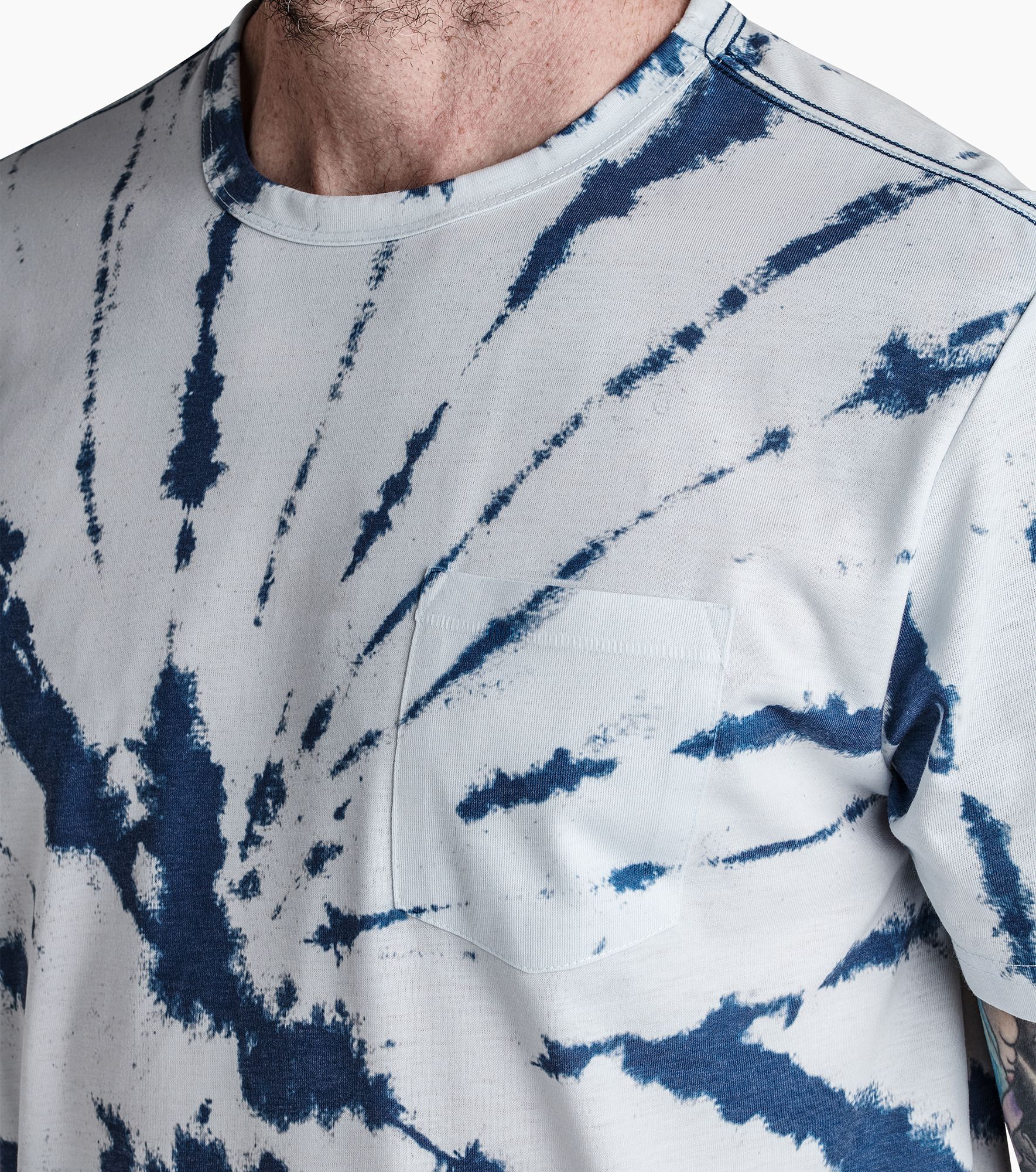 Roark Men's Run Amok Mathis Tie Dye Pocket Short Sleeve T-Shirt product image