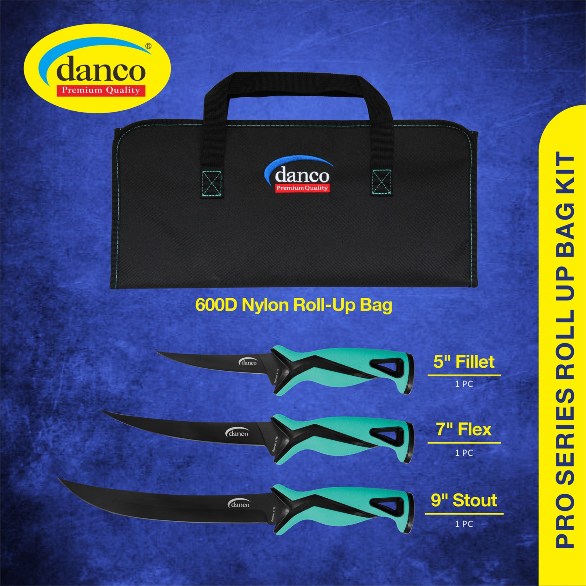 danco Pro Series 3-Piece Roll Up Knife Kit product image
