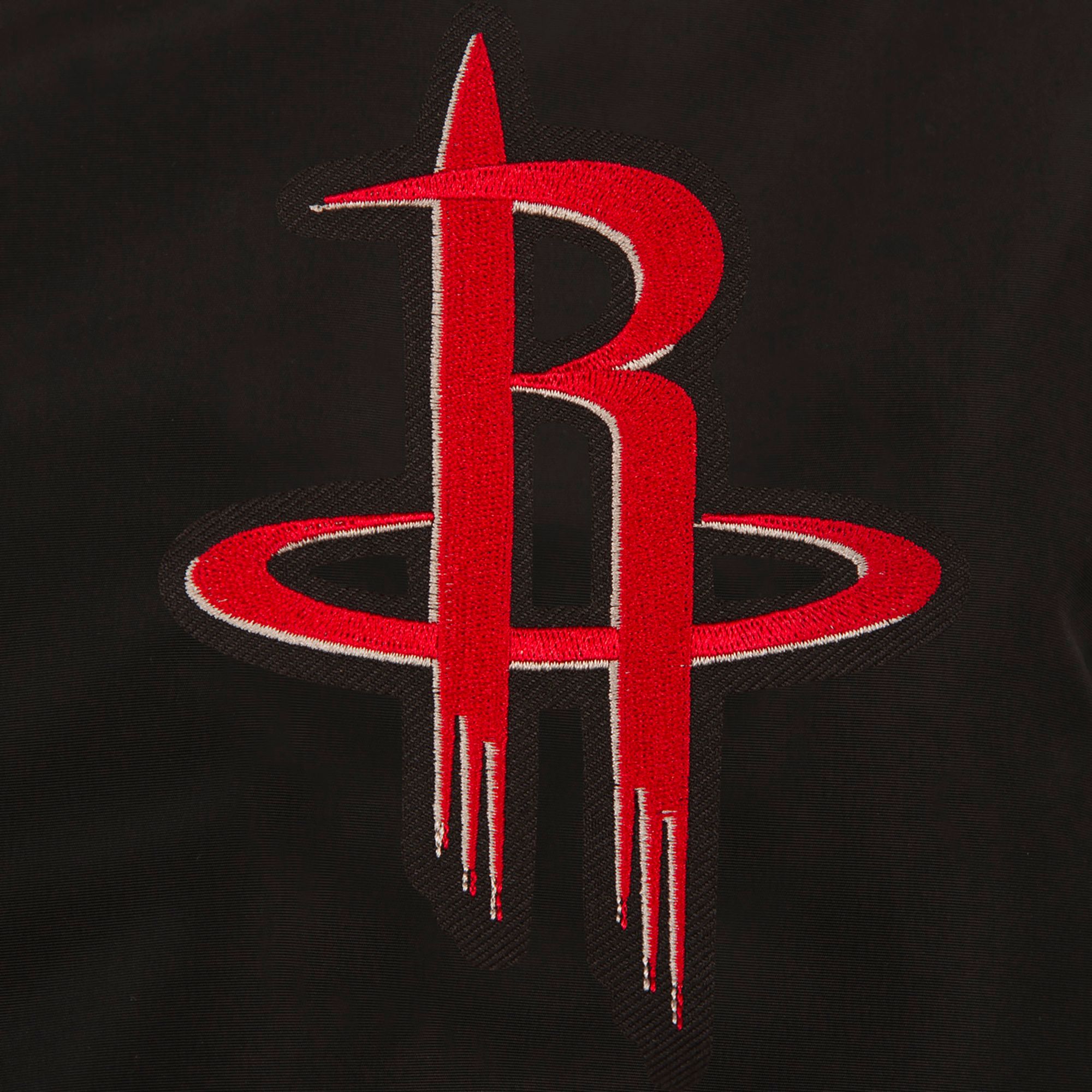 JH Design Men's Houston Rockets Black Bomber Jacket