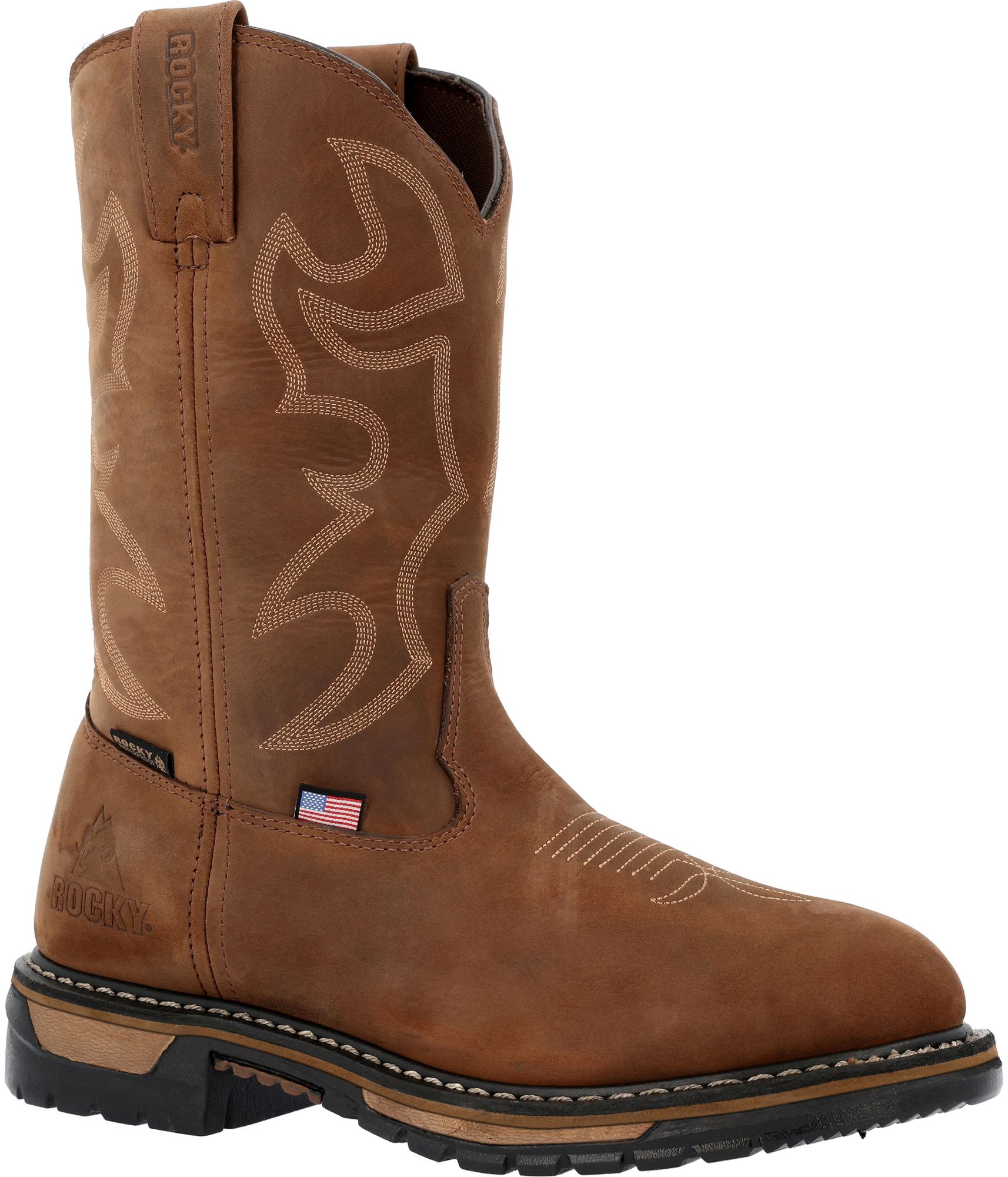 Rocky Men's Original Ride USA Waterproof Western Boots