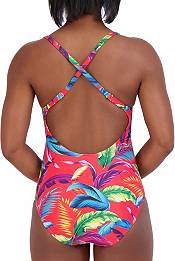 Caribbean Joe Women's Shirred One-Piece Swimsuit product image