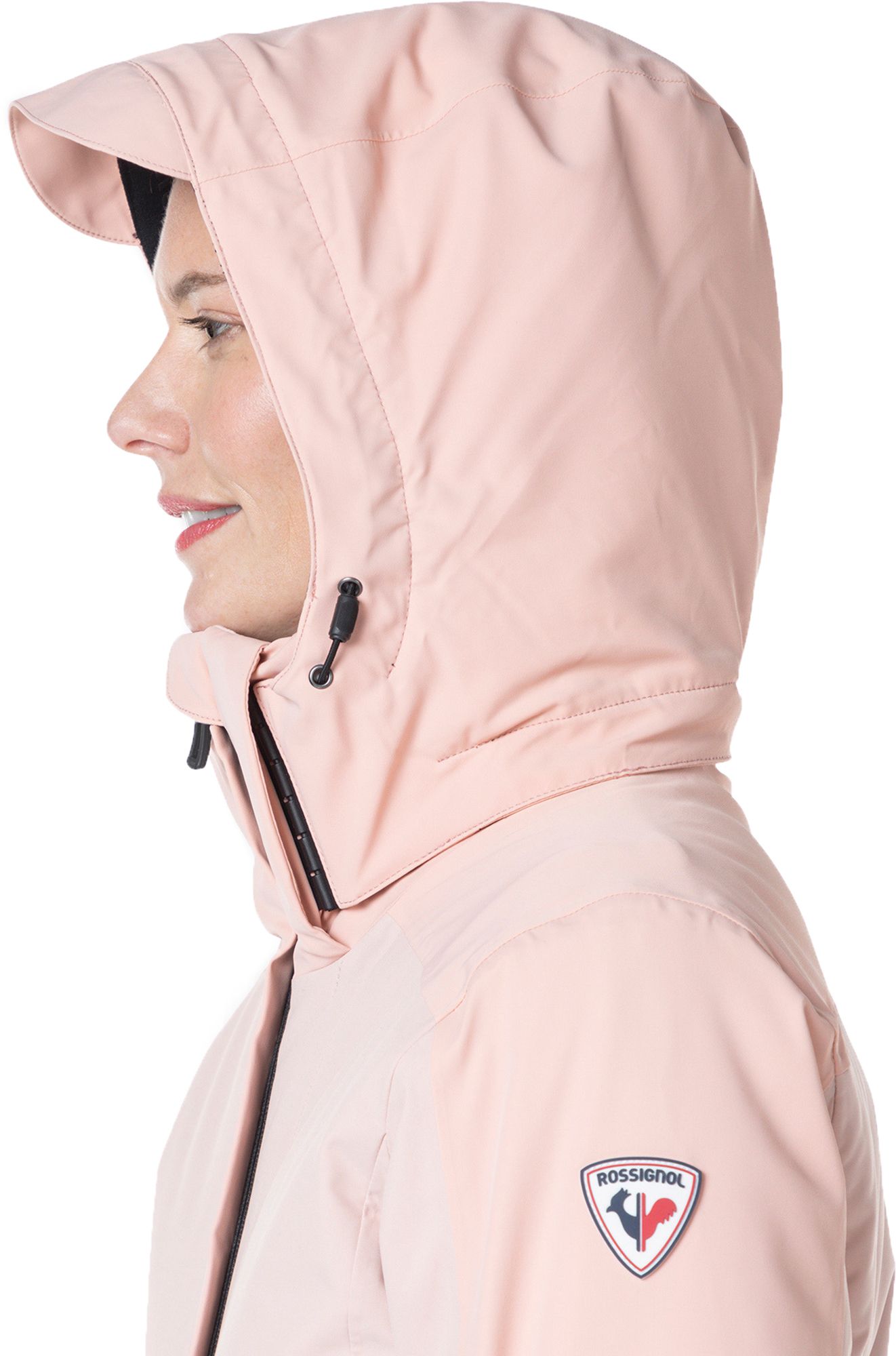 Rossignol logo-patch padded jacket - Pink