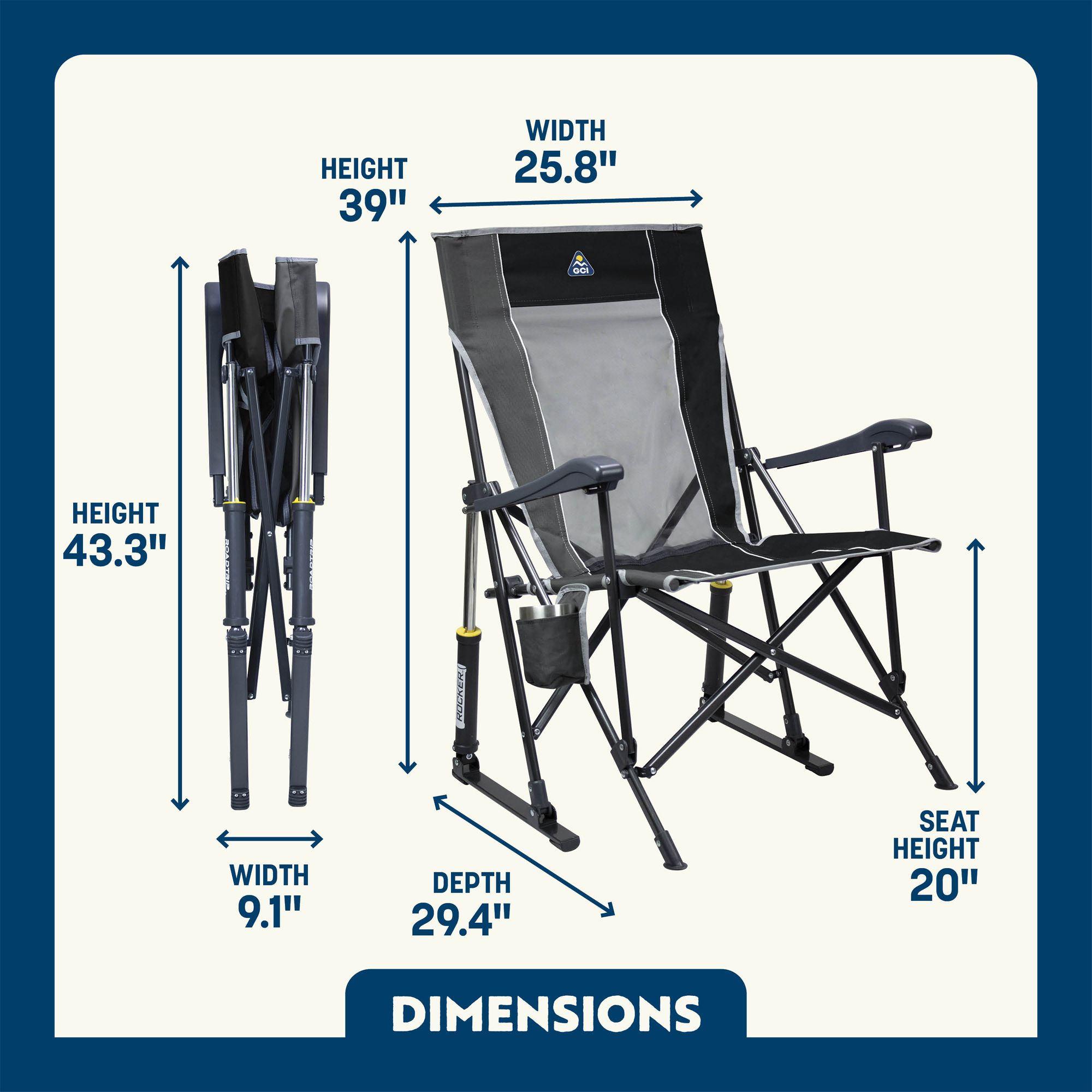 GCI Outdoor RoadTrip Rocker Chair product image