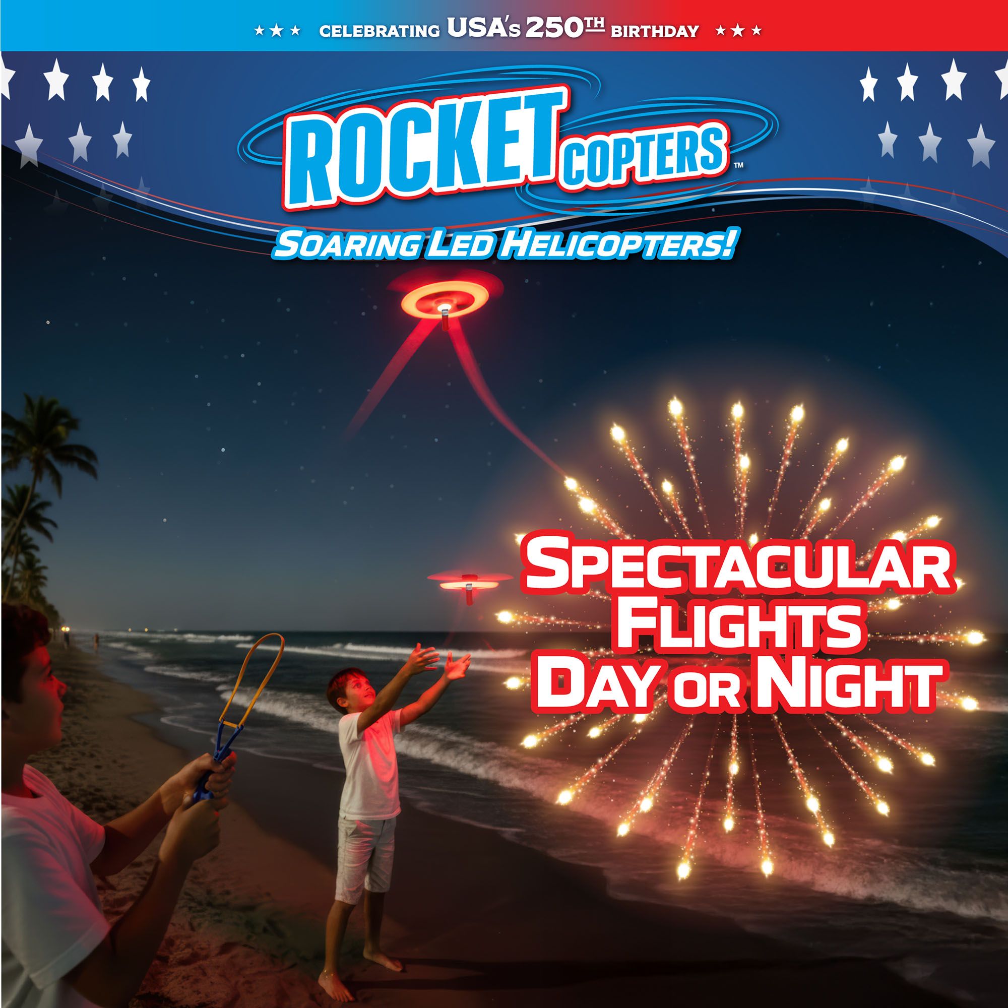WHAM-O Rocket LED Copters – USA 250th Anniversary product image