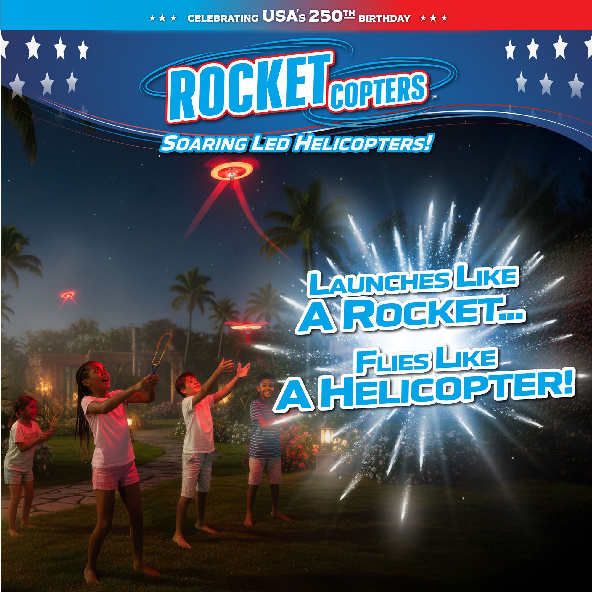 WHAM-O Rocket LED Copters – USA 250th Anniversary product image