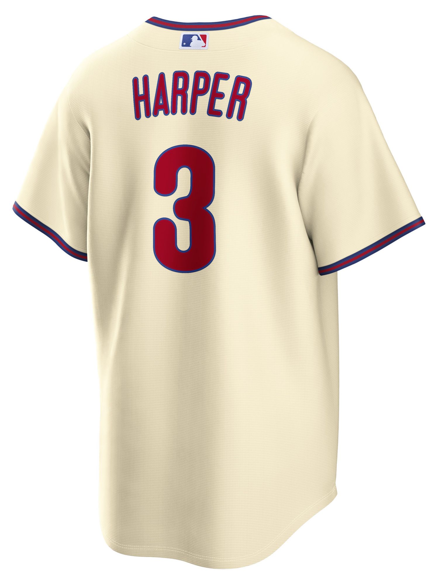 Nike Men's Philadelphia Phillies White Bryce Harper #3 Alternate Replica Jersey product image
