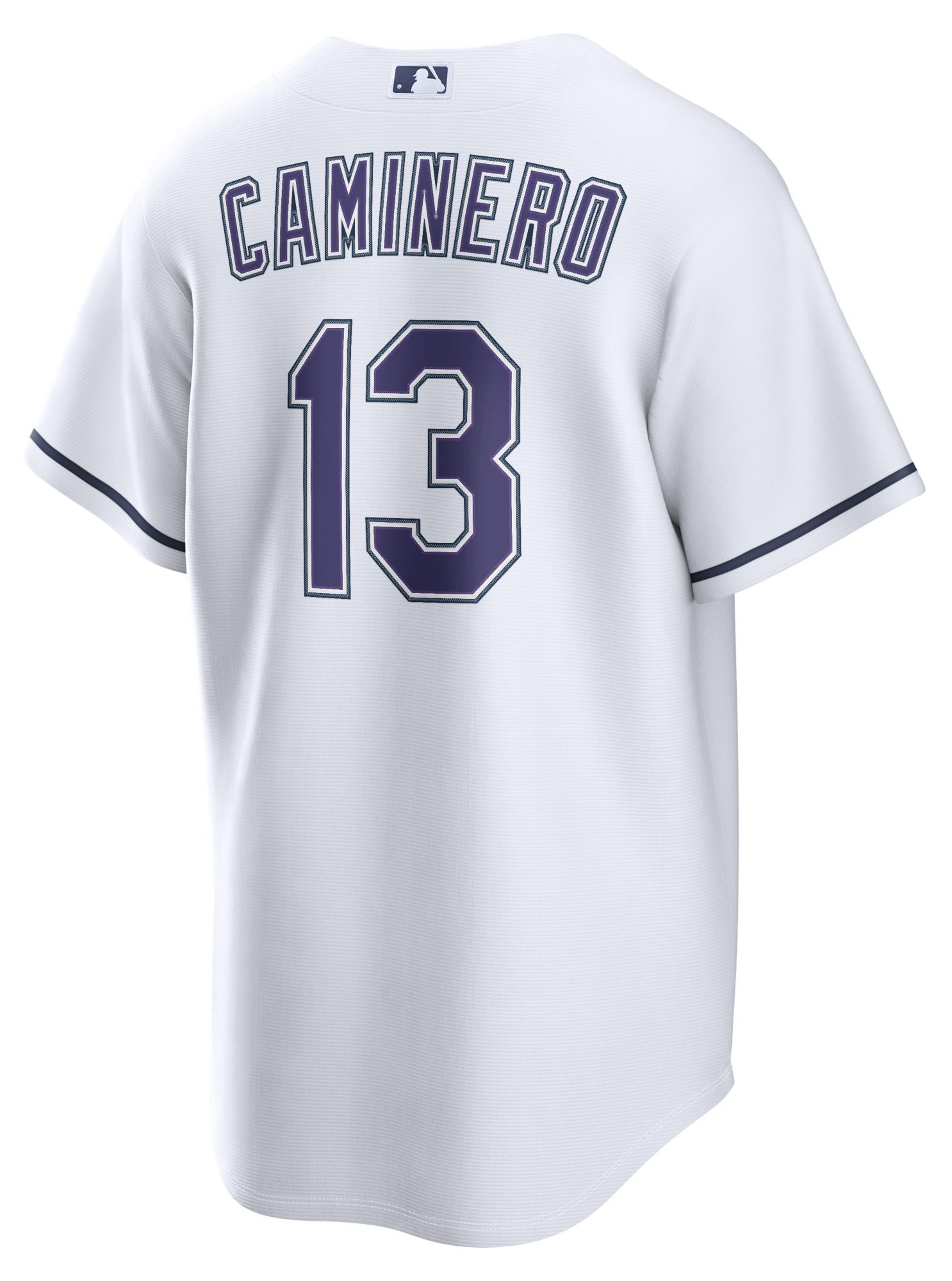 Nike Men's Tampa Bay Rays White Junior Caminero #13 Alternate Replica Jersey product image