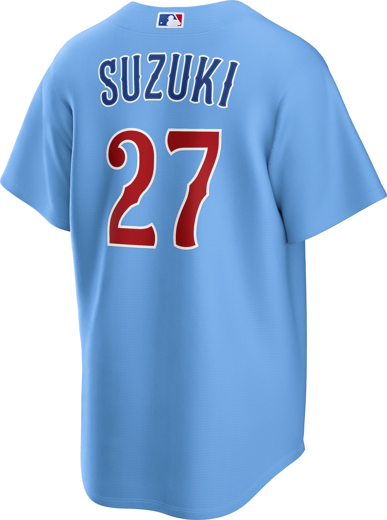 Nike Men's Chicago Cubs Blue Seiya Suzuki #27 Alternate Replica Jersey product image