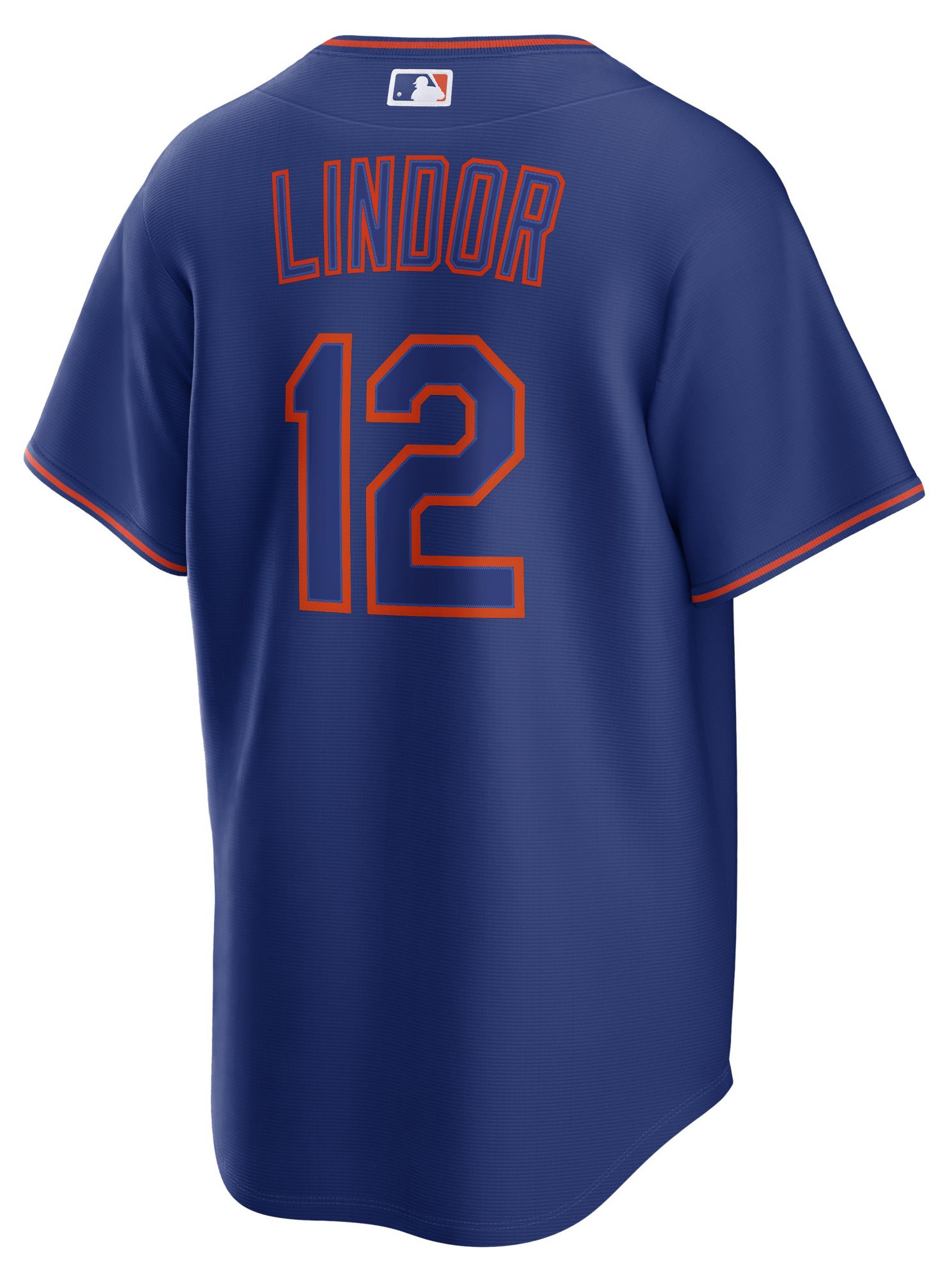 Nike Men's New York Mets Blue Francisco Lindor #12 Alternate Replica Jersey product image