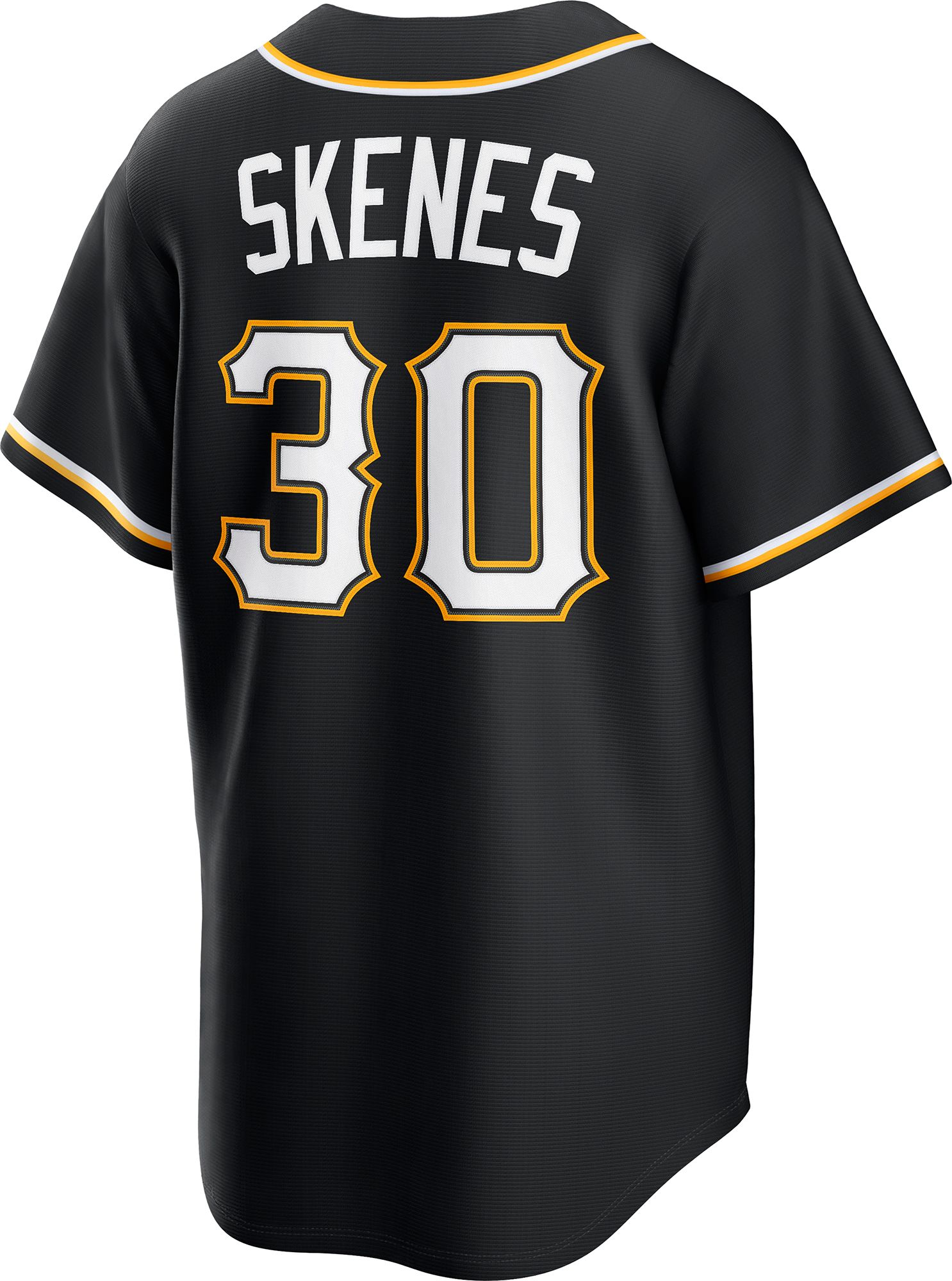 Nike Men's Pittsburgh Pirates Black Paul Skenes #30 Carbon Replica Jersey product image