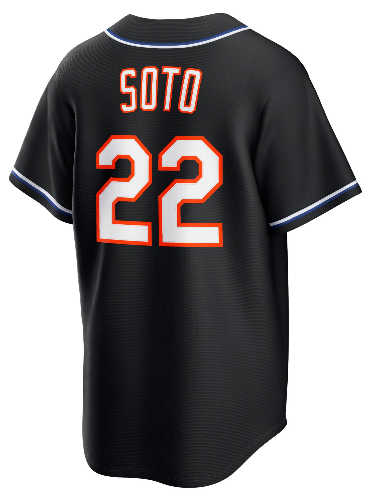 Nike Men's New York Mets Black Juan Soto #22 Carbon Replica Jersey product image