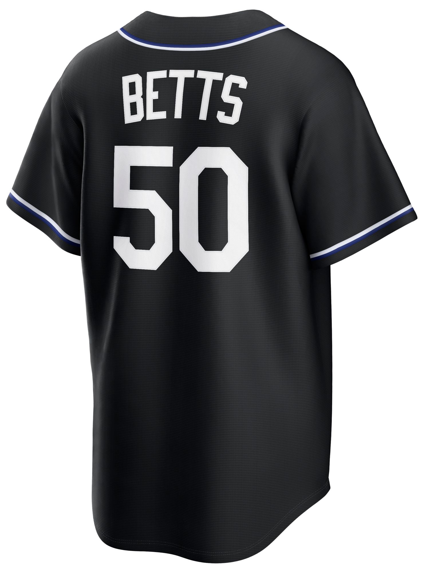 Nike Men's Los Angeles Dodgers Black Mookie Betts #50 Carbon Replica Jersey product image