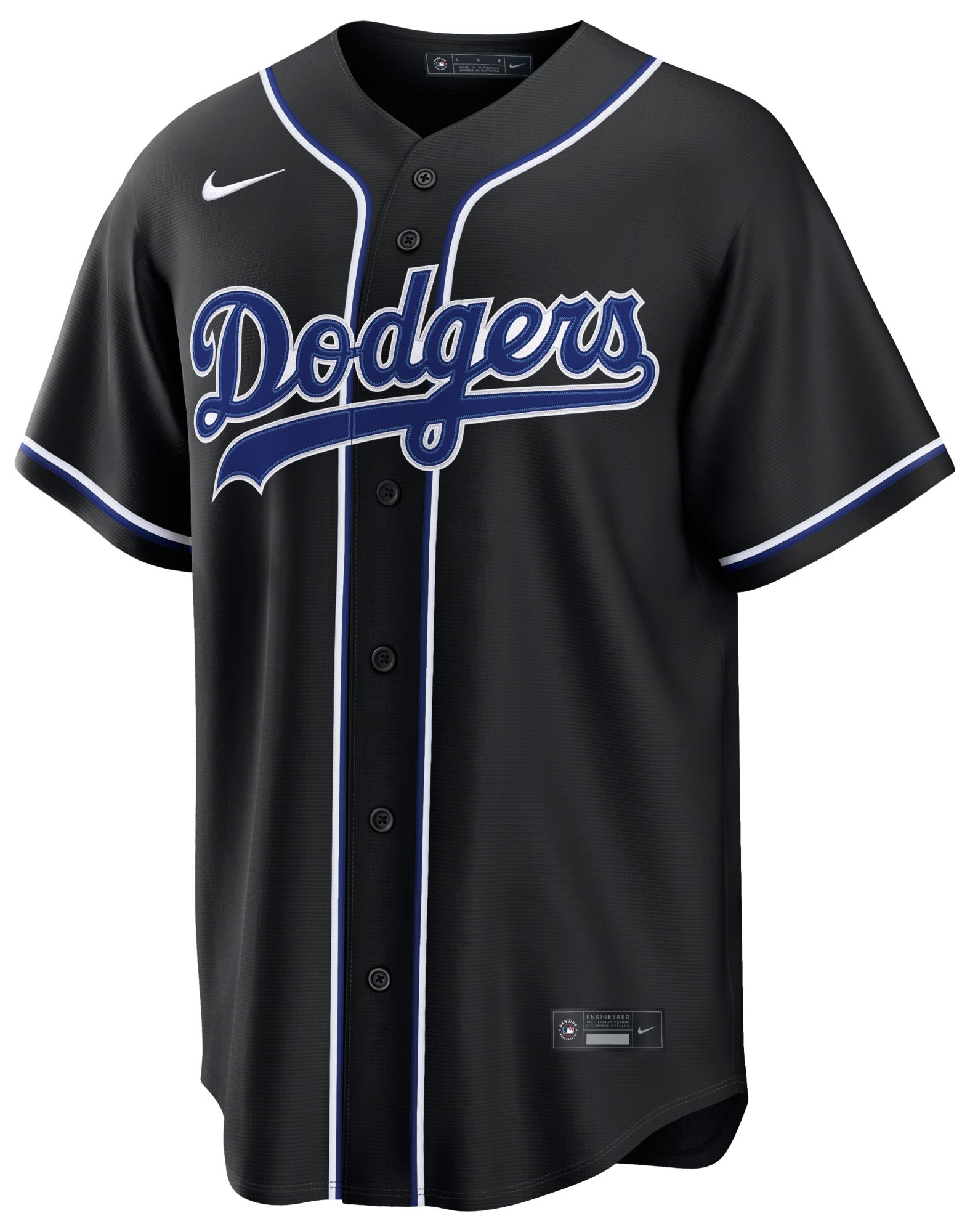 Nike Men's Los Angeles Dodgers Black Mookie Betts #50 Carbon Replica Jersey product image