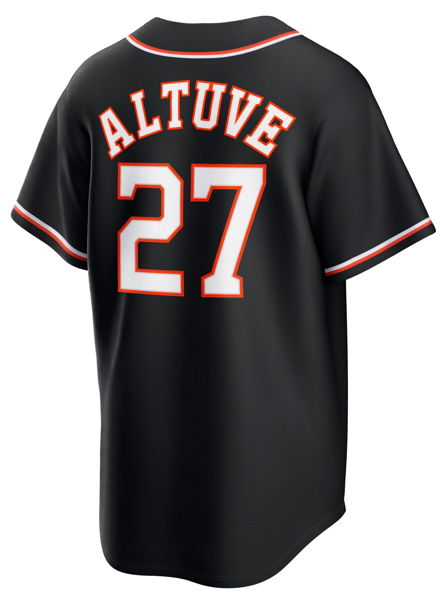 Nike Men's Houston Astros Black Jose Altuve #27 Carbon Replica Jersey product image
