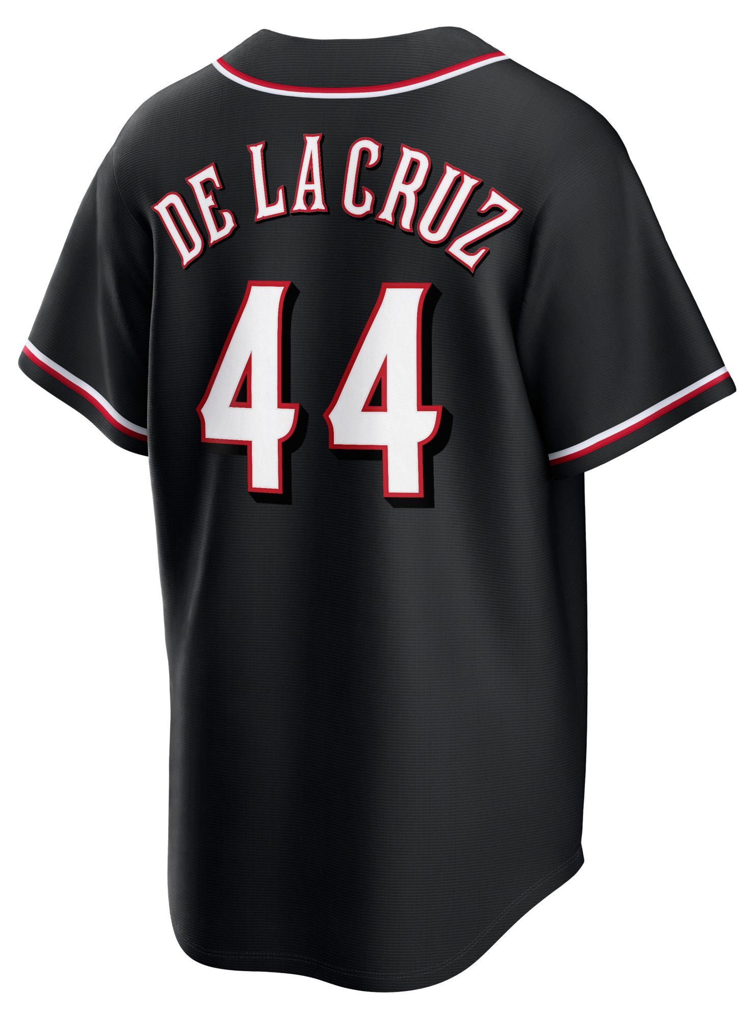 Nike Men's Cincinnati Reds Black Elly De La Cruz #44 Carbon Replica Jersey product image