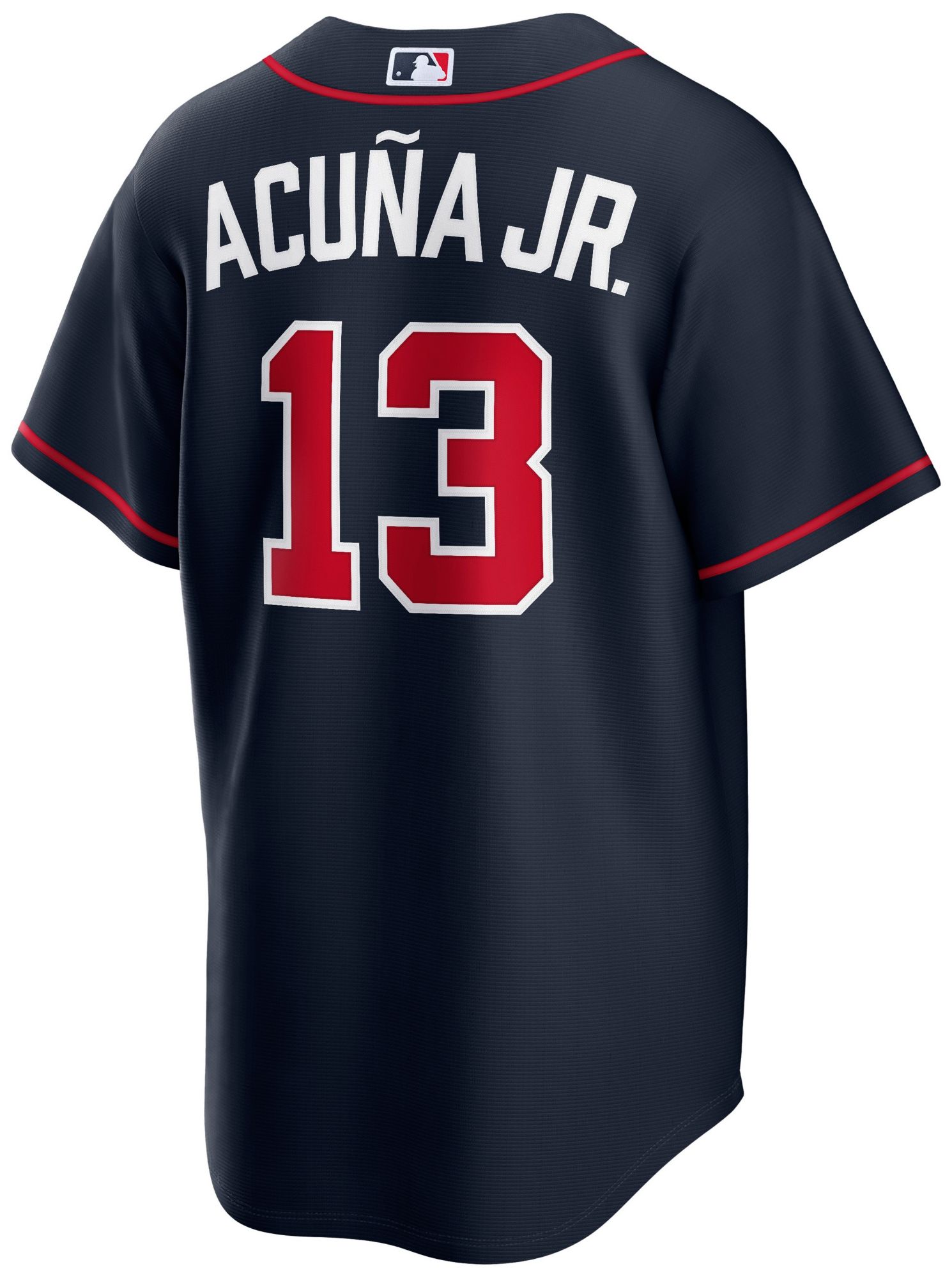 Nike Men's Atlanta Braves Navy Ronald Acuña Jr. #13 Alternate Replica Jersey product image
