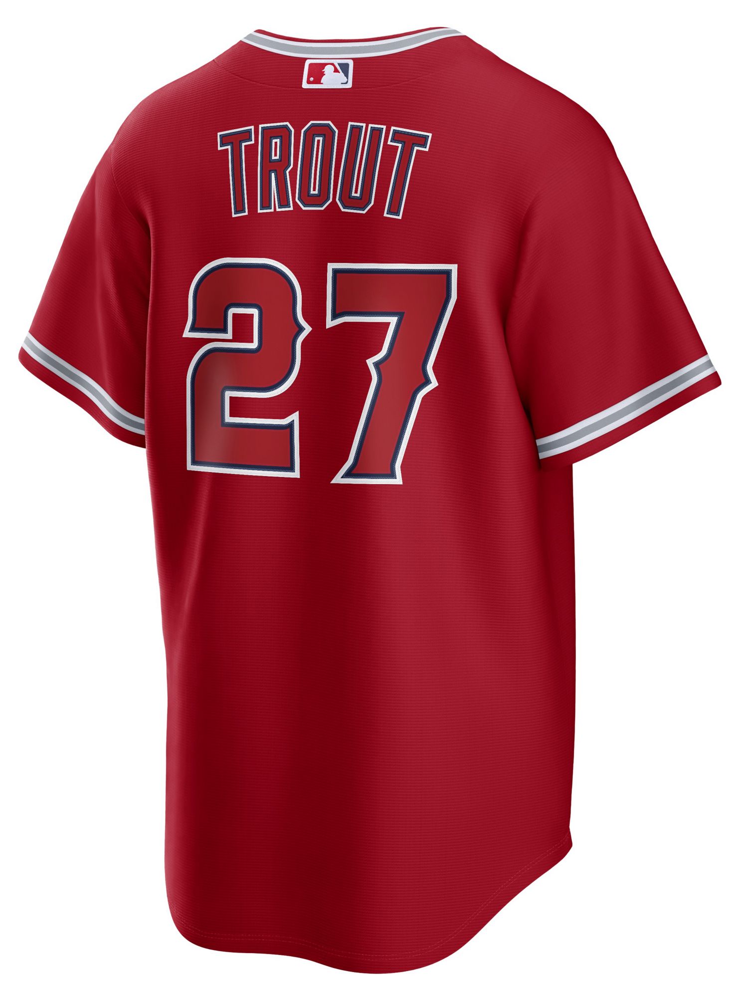 Nike Men's Los Angeles Angels Mike Trout #27 Red Alternate Replica Jersey product image