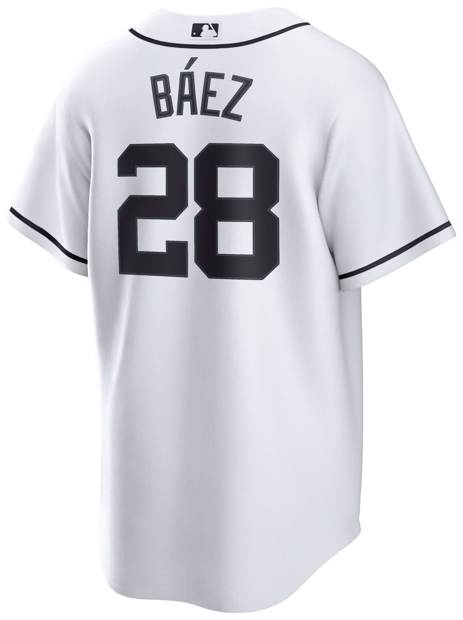 Nike Men's Detroit Tigers Javier Baez #28 White Home Replica Jersey product image