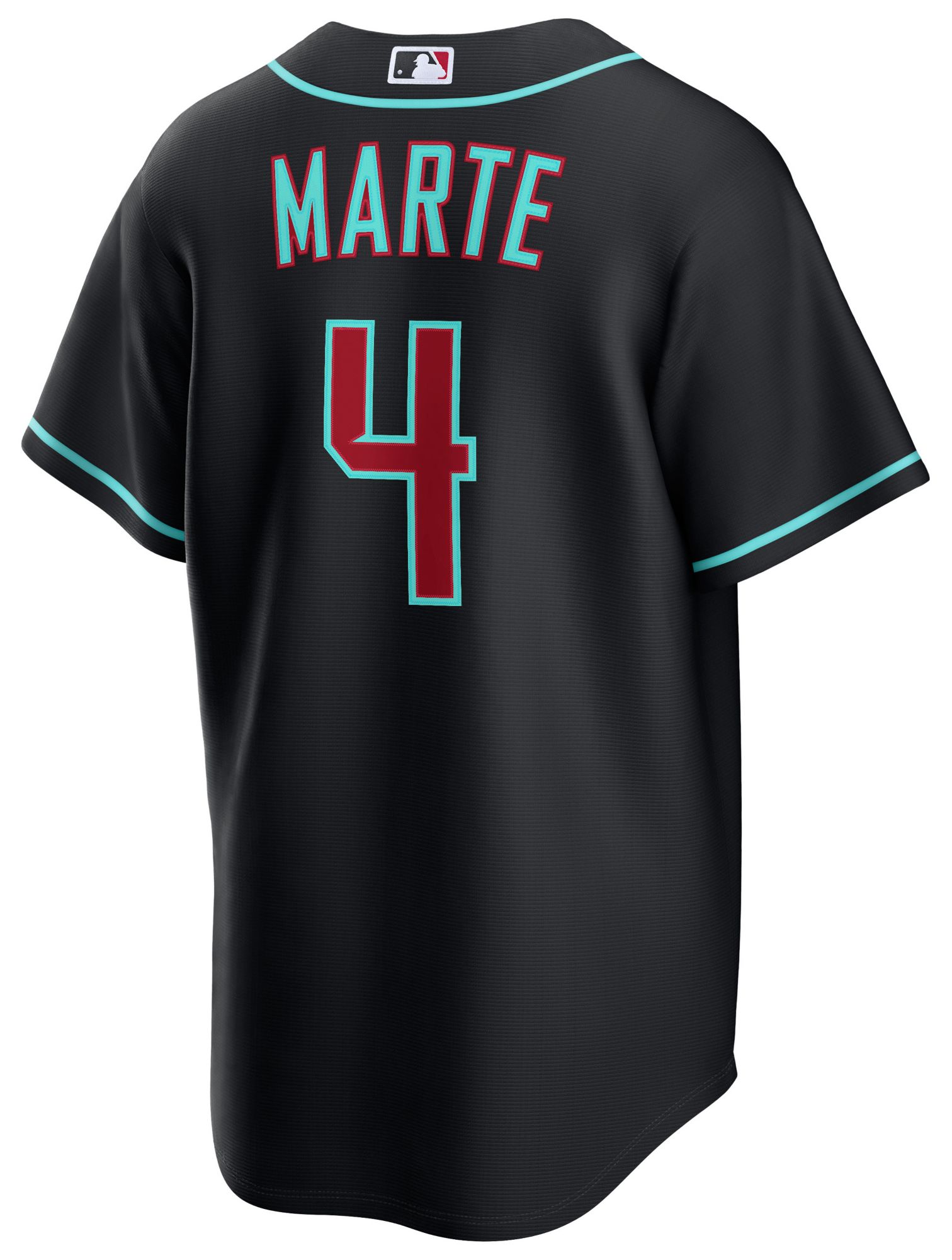 Nike Men's Arizona Diamondbacks Black Ketel Marte #4 Alternate Replica Jersey product image