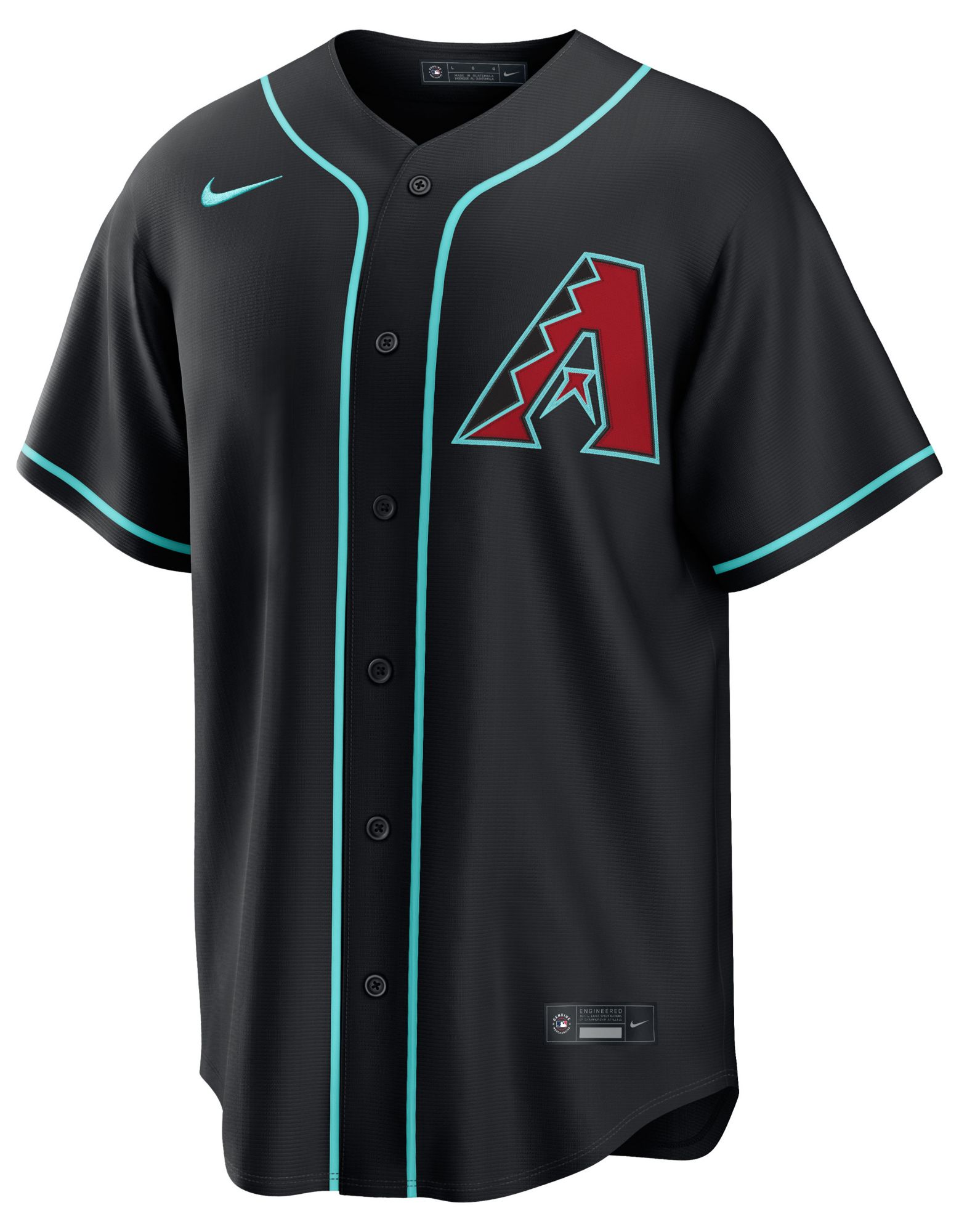 Nike Men's Arizona Diamondbacks Black Ketel Marte #4 Alternate Replica Jersey product image