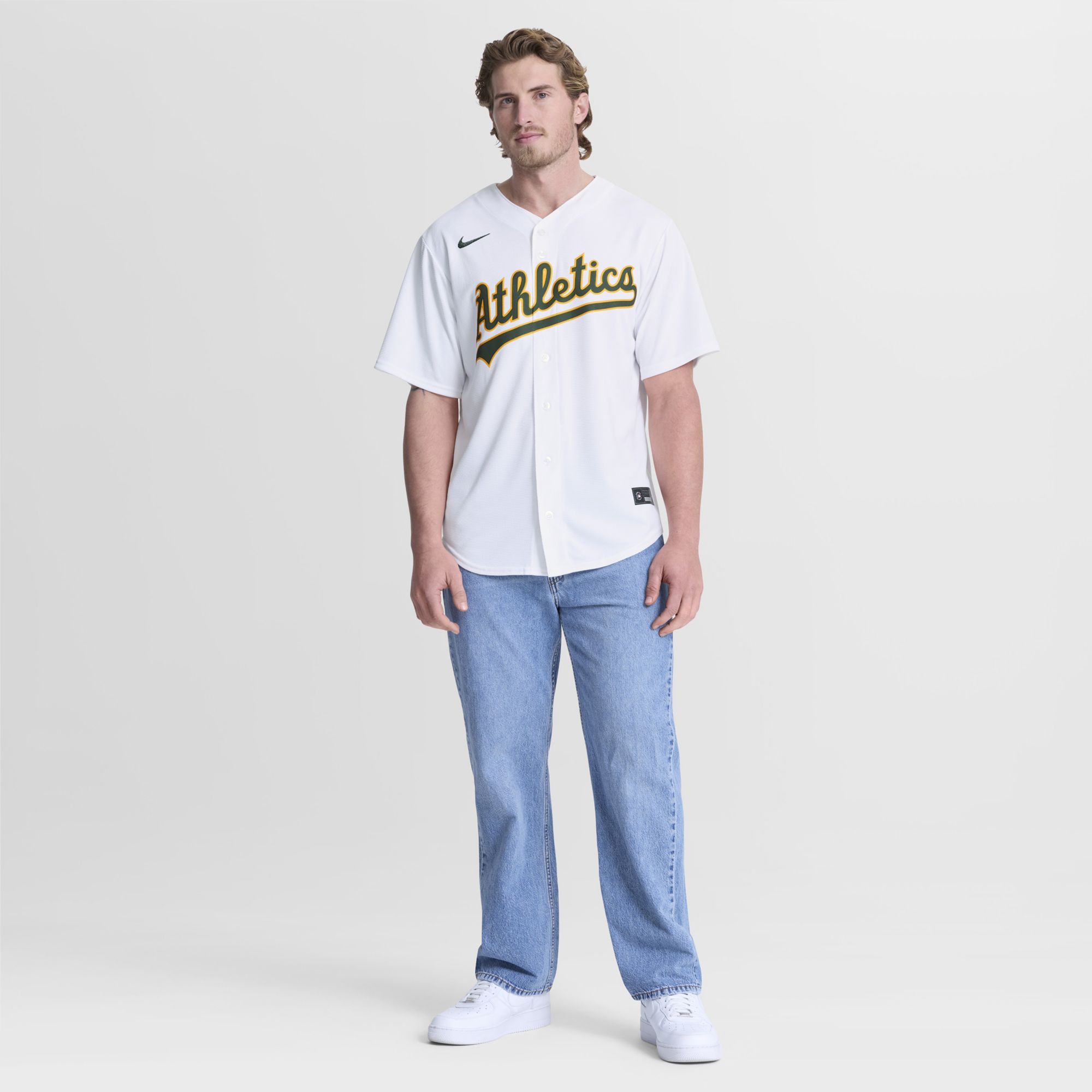 Nike Men's Athletics White Nick Kurtz #16 Home Replica Jersey product image