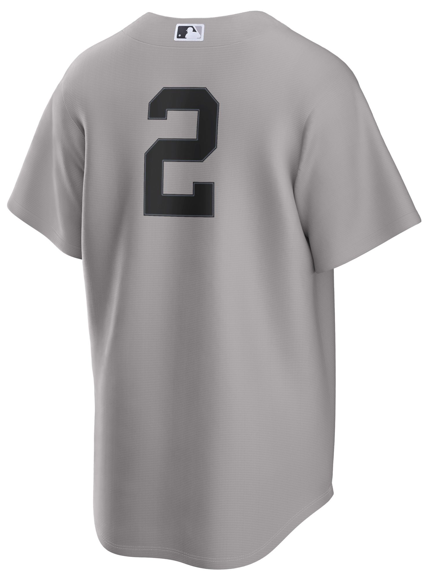 Nike Men's New York Yankees Gray Derek Jeter #2 Cooperstown Road Replica Jersey product image