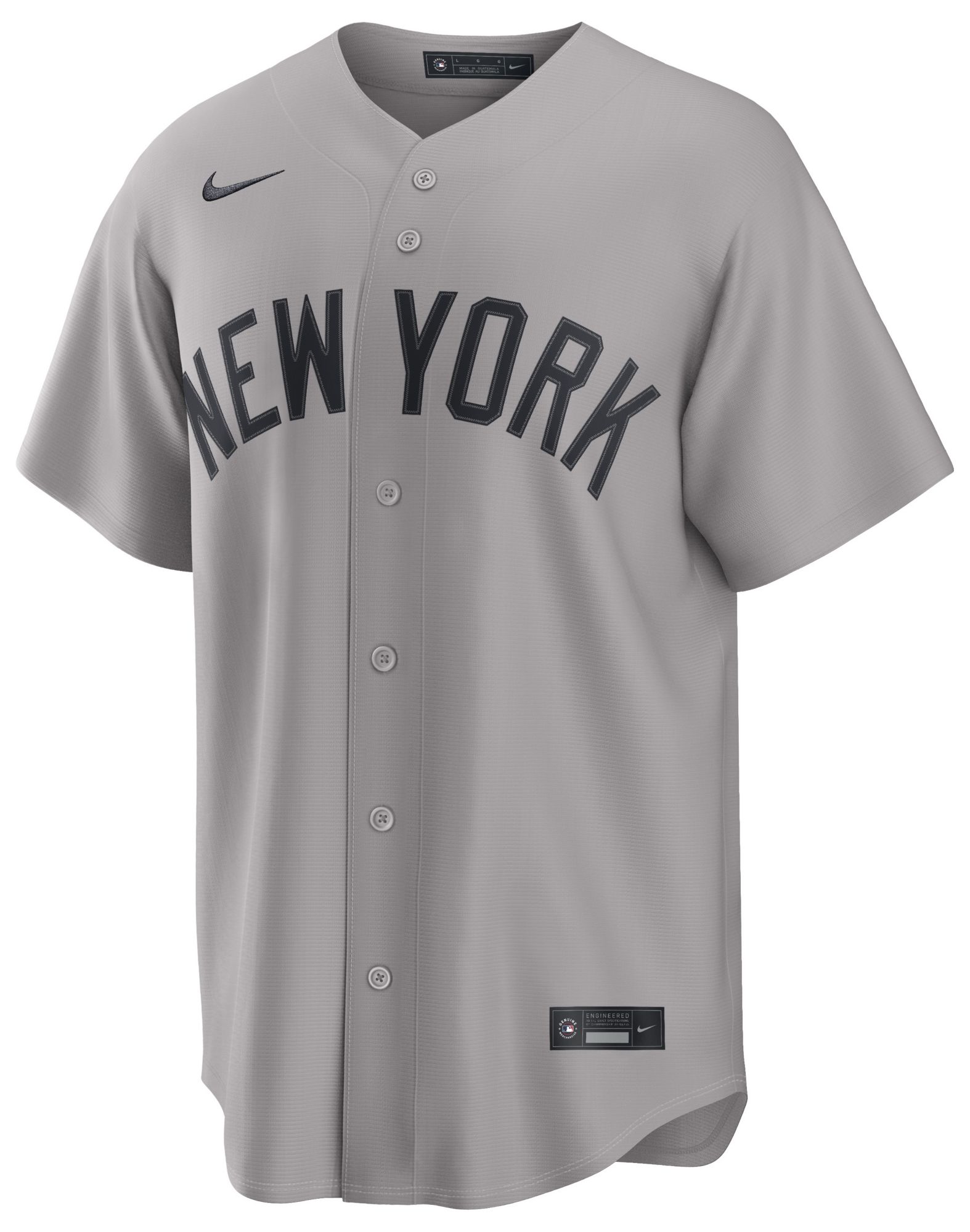 Nike Men's New York Yankees Gray Derek Jeter #2 Cooperstown Road Replica Jersey product image