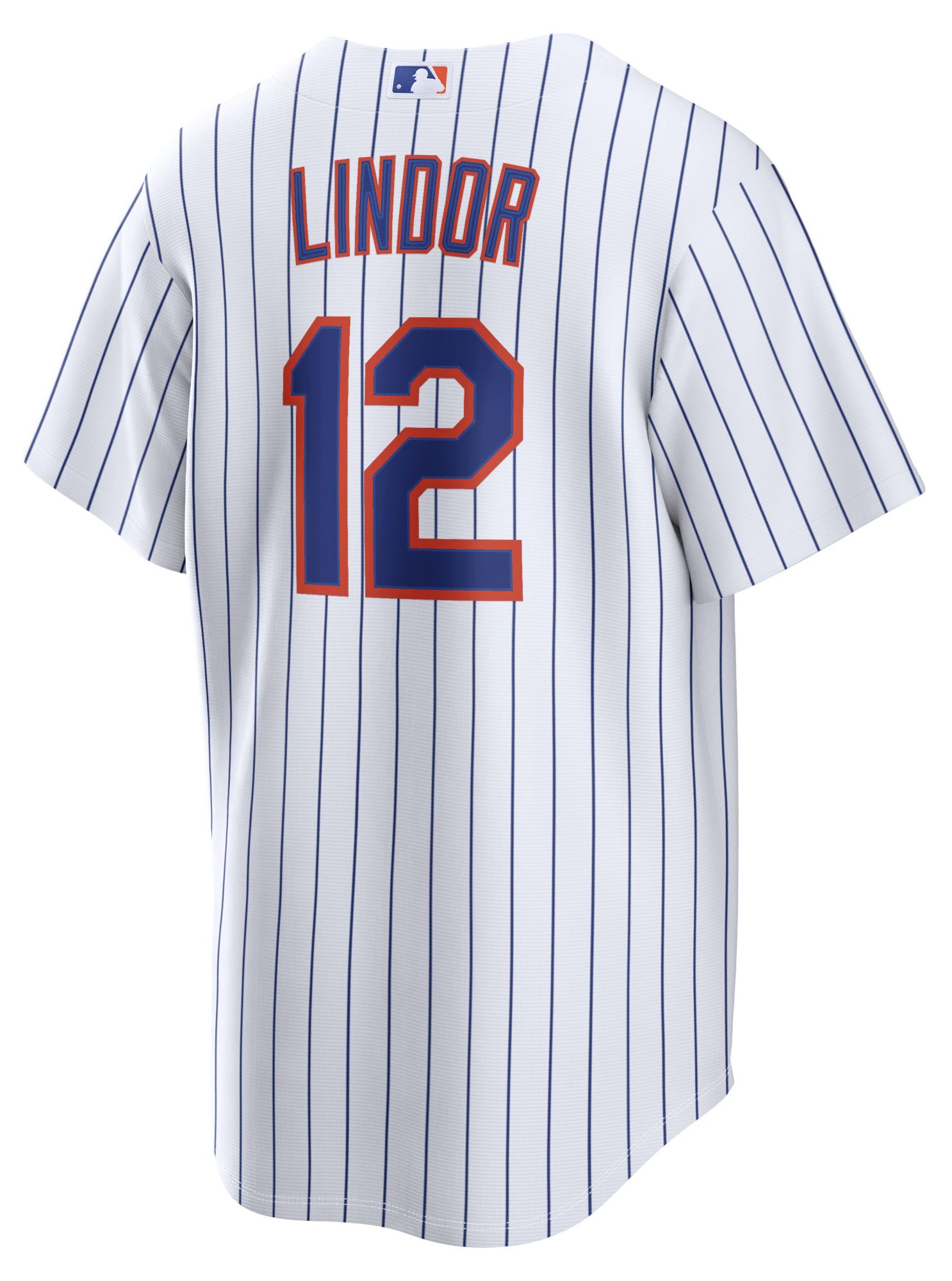 Nike Men's New York Mets Francisco Lindor #12 White Home Replica Jersey product image