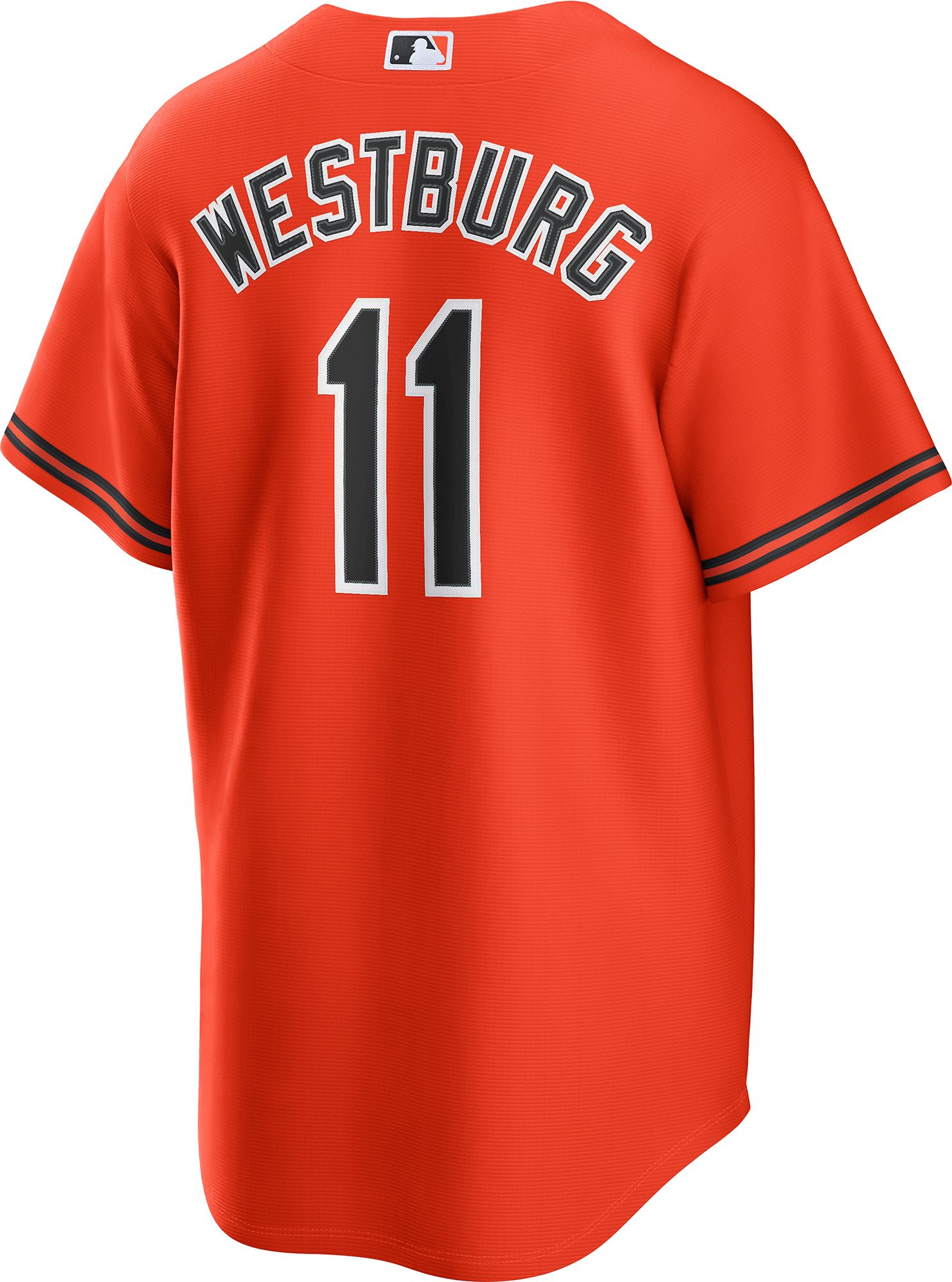 Nike Men's Baltimore Orioles Jordan Westburg #11 Orange Alternate 2 Replica Jersey product image
