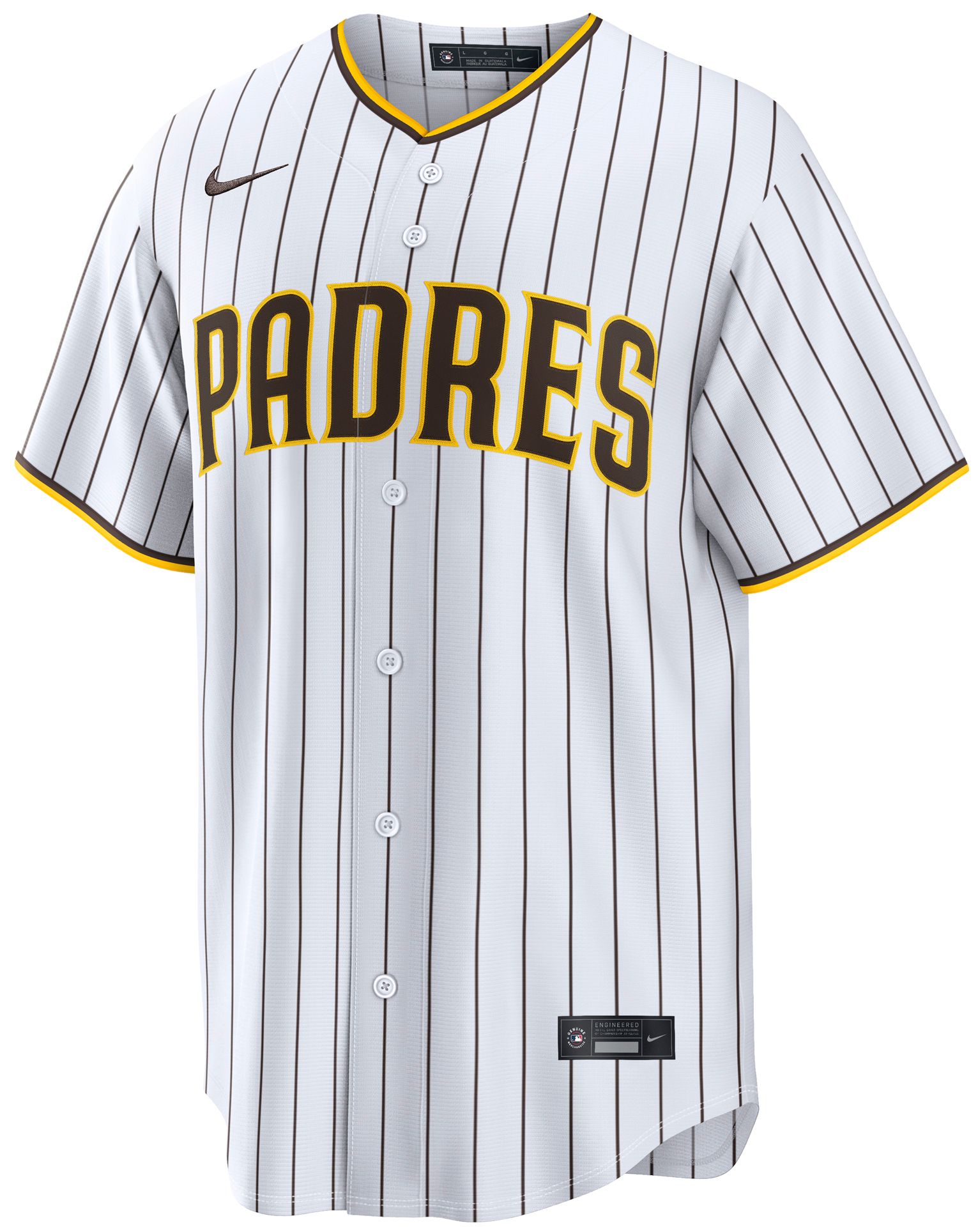 Nike Men's San Diego Padres Manny Machado #13 White Home Replica Jersey product image