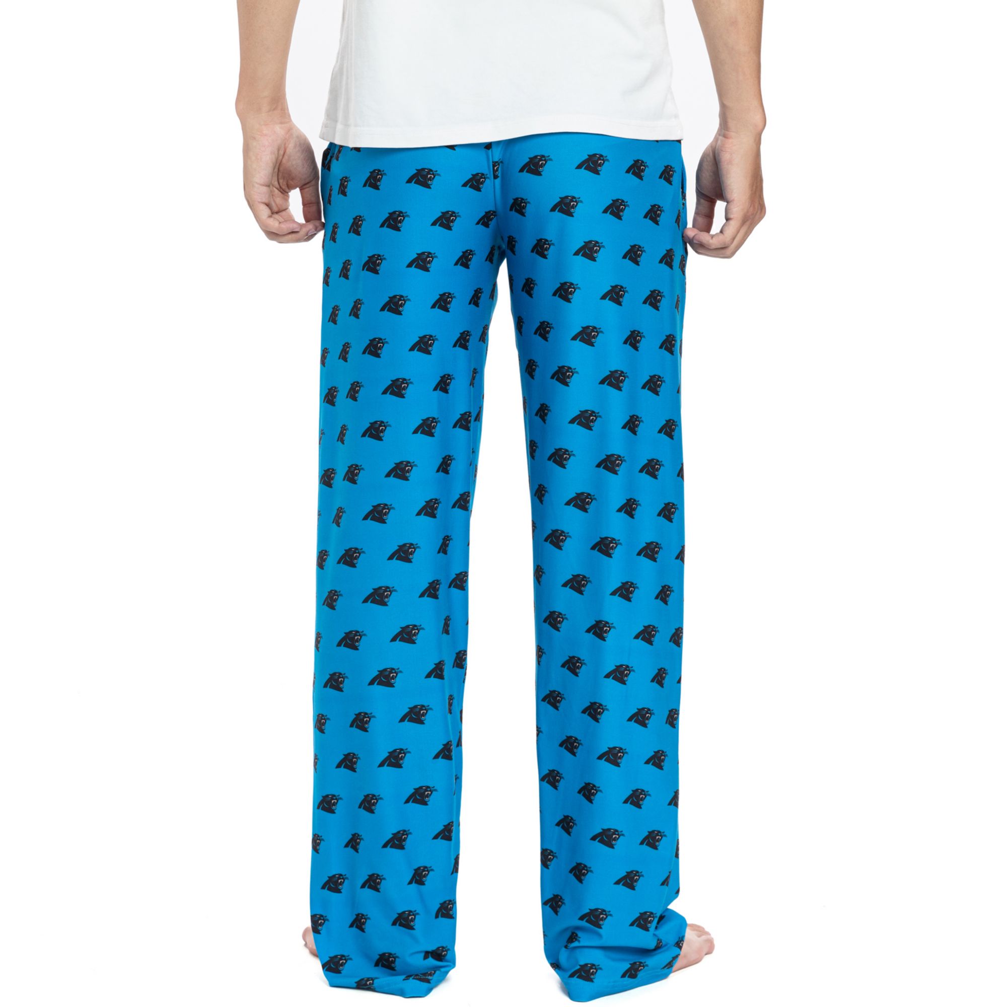 Concepts Sport Men's Carolina Panthers Gauge Blue All-Over-Print Pants