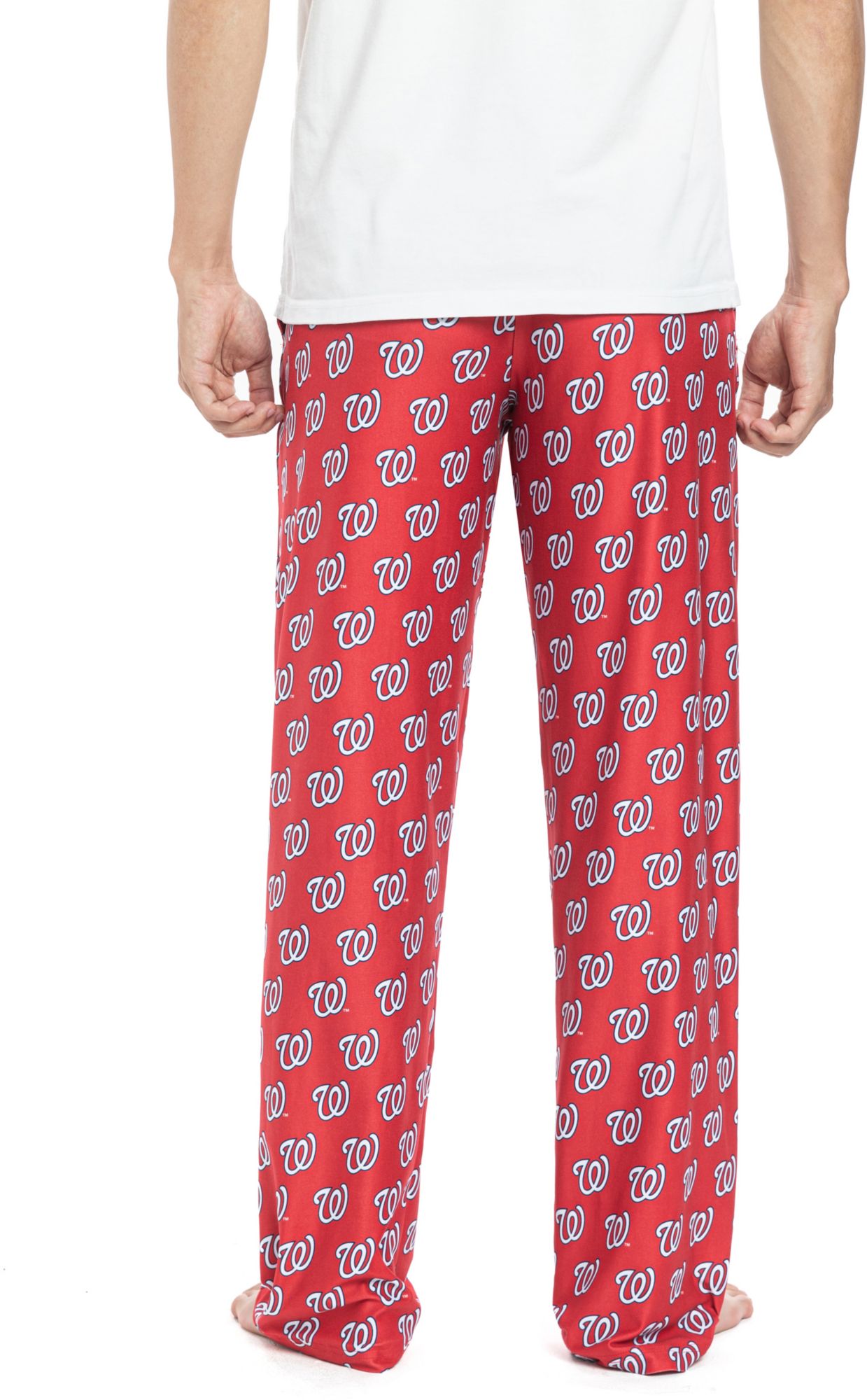 College Concepts Men's Washington Nationals Red All Over Print Pants