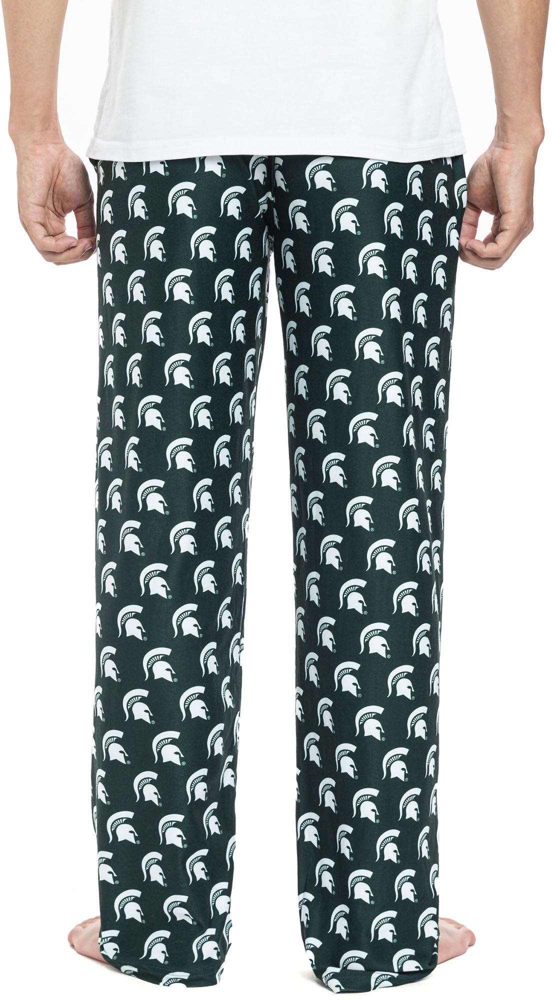 College Concepts Men's Michigan State Spartans Green Gauge Knit Fleece Pants